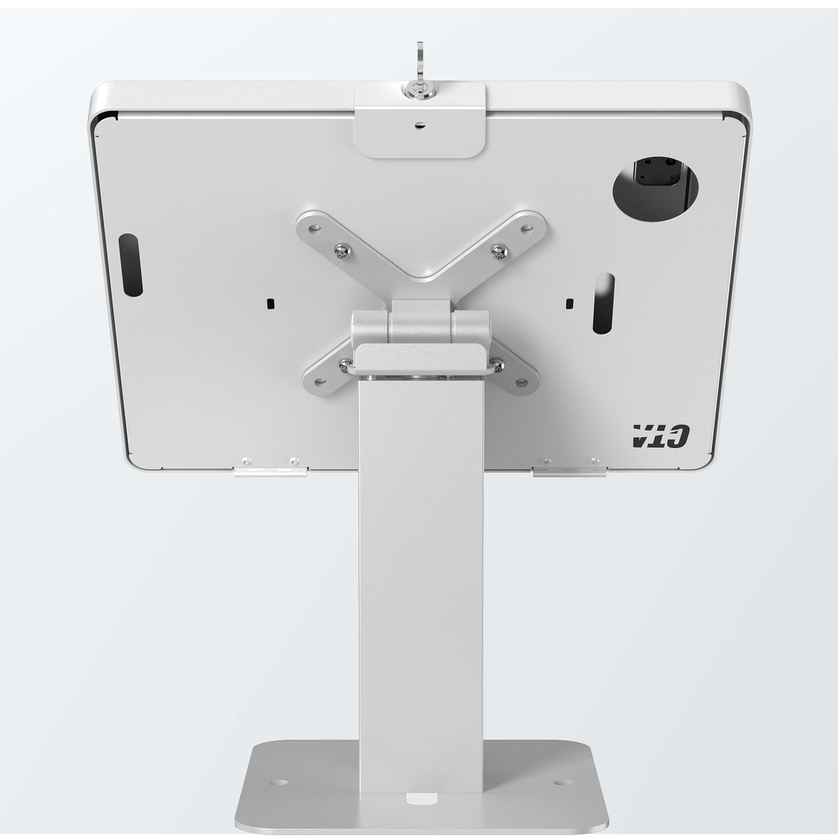 Sleek Rotating Desk Mount with Security Enclosure