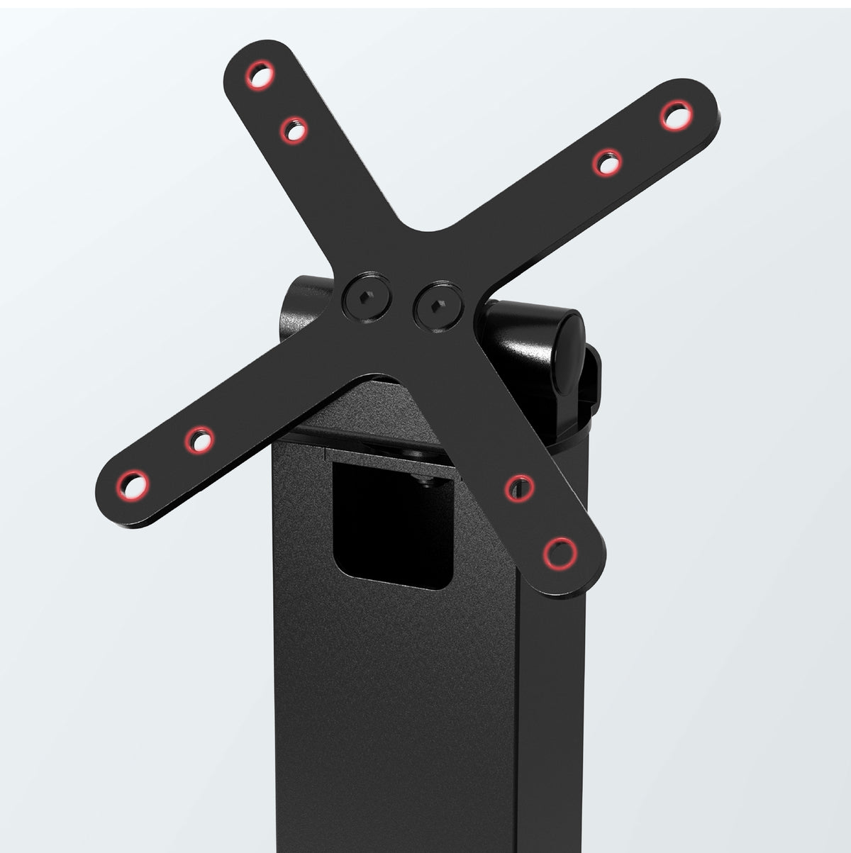 Sleek Rotating Desk Mount with Security Enclosure