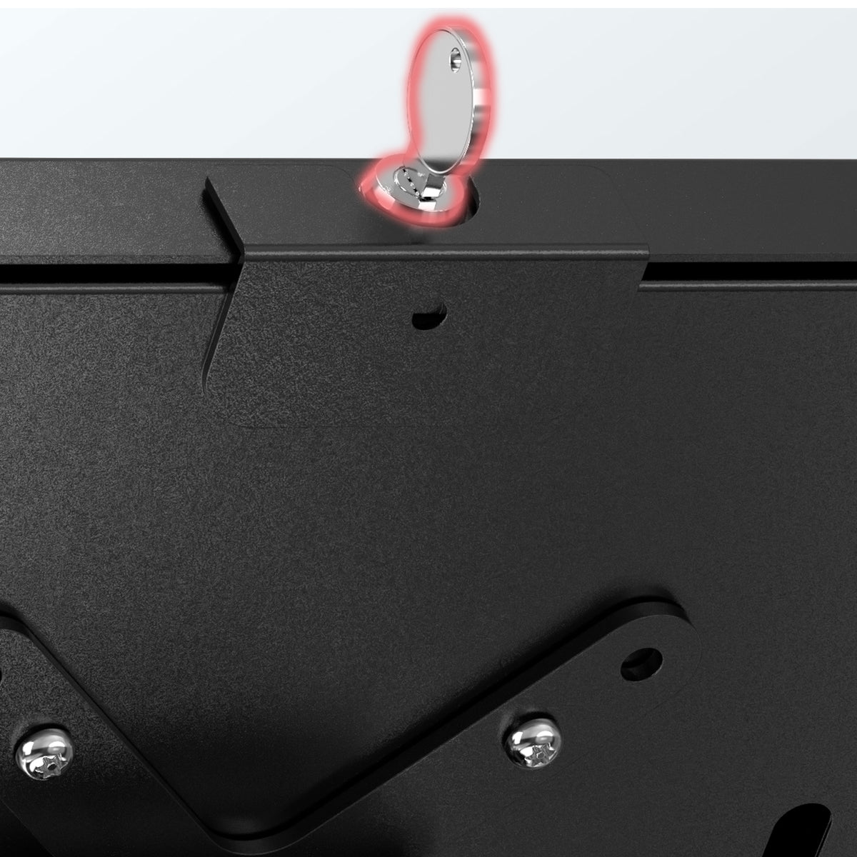 Sleek Rotating Desk Mount with Security Enclosure