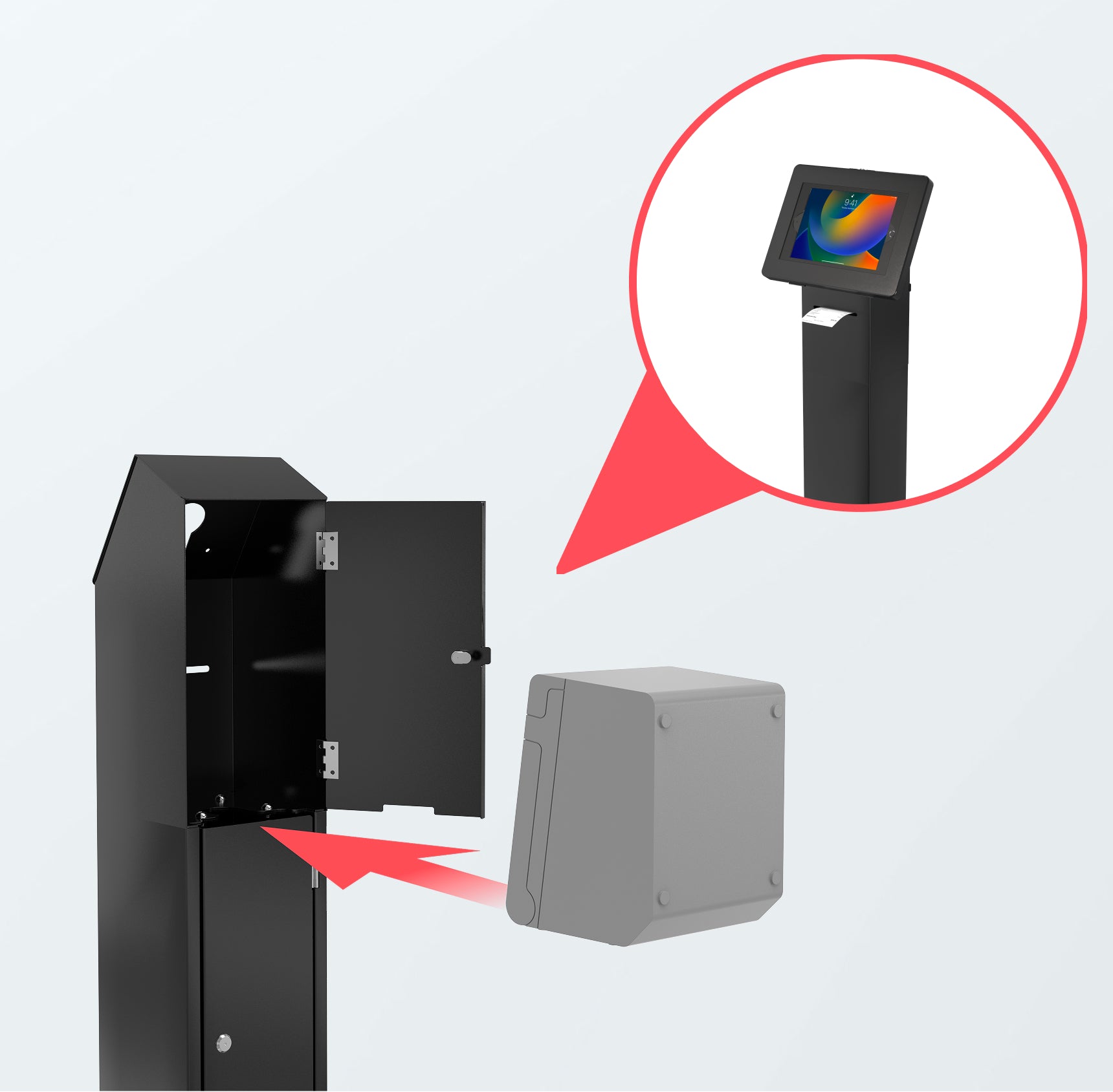 Dedicated printer compartment