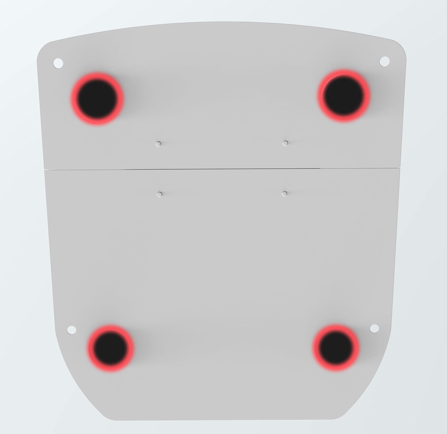 Scratch protected padding on
weighted base