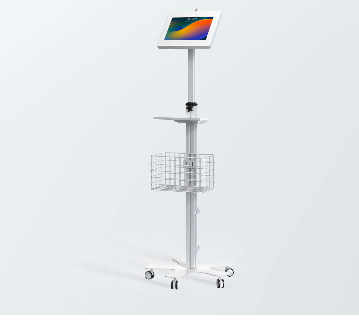 Medical Mobile Floor Stand with Small Enclosure