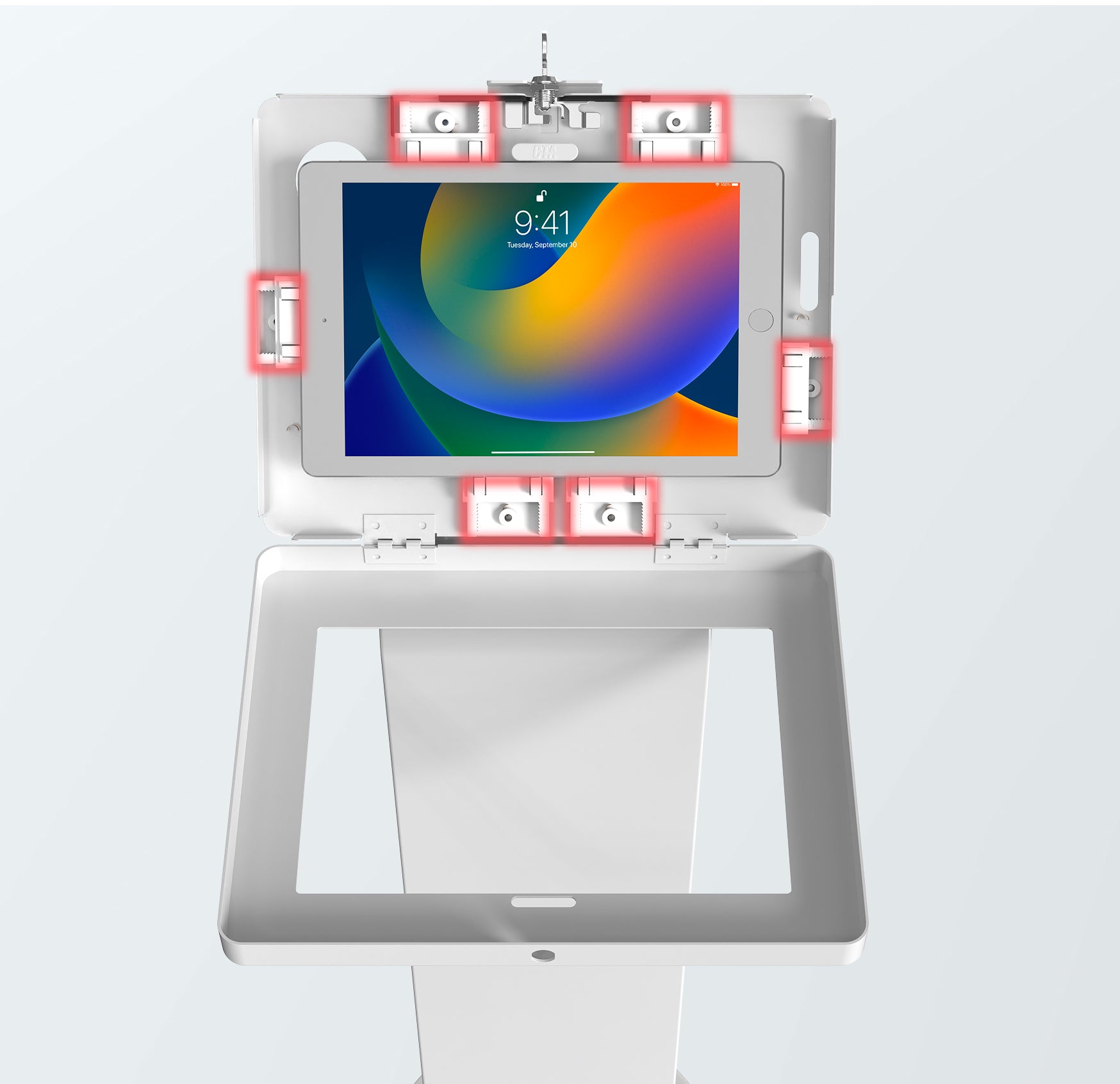 Universal Adjustable Clips to Fit a 
Wide Range of Tablets