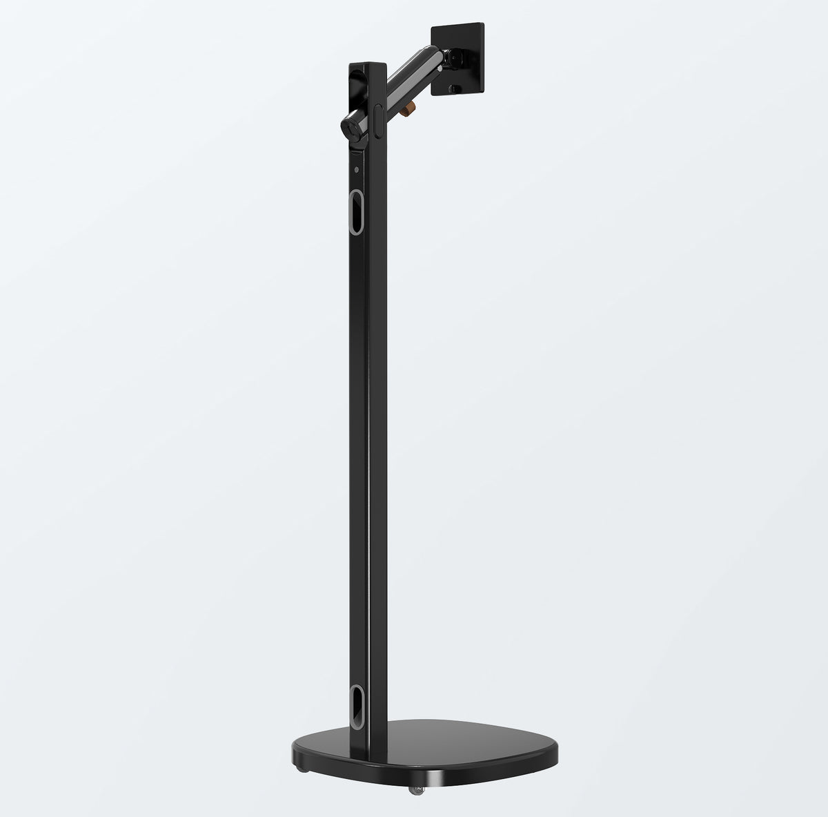 Mobile Rolling Spring Adjustable Floor Stand for Displays up to 22 lbs