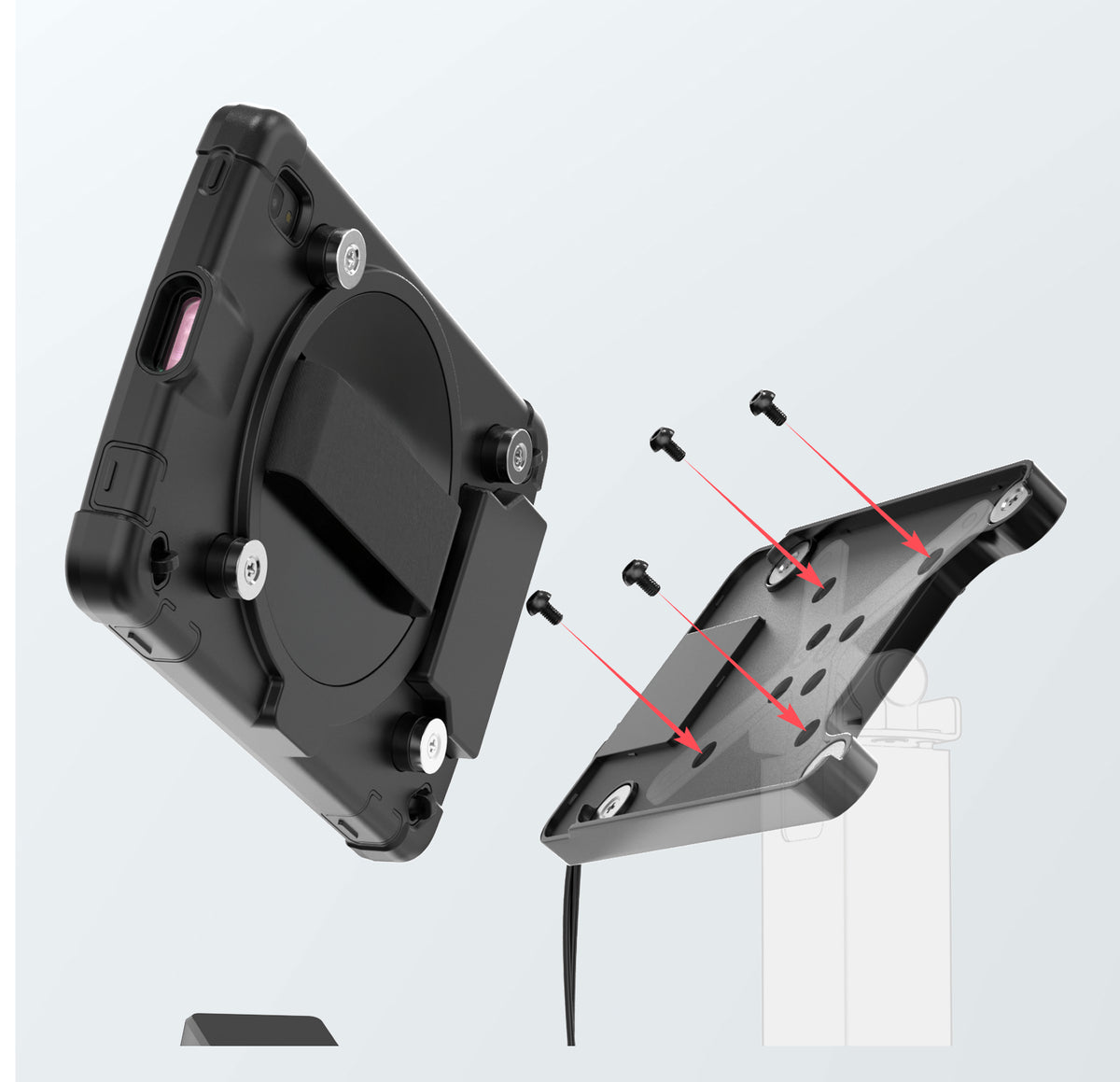 Inductive Wireless Charging Case for Zebra ET40