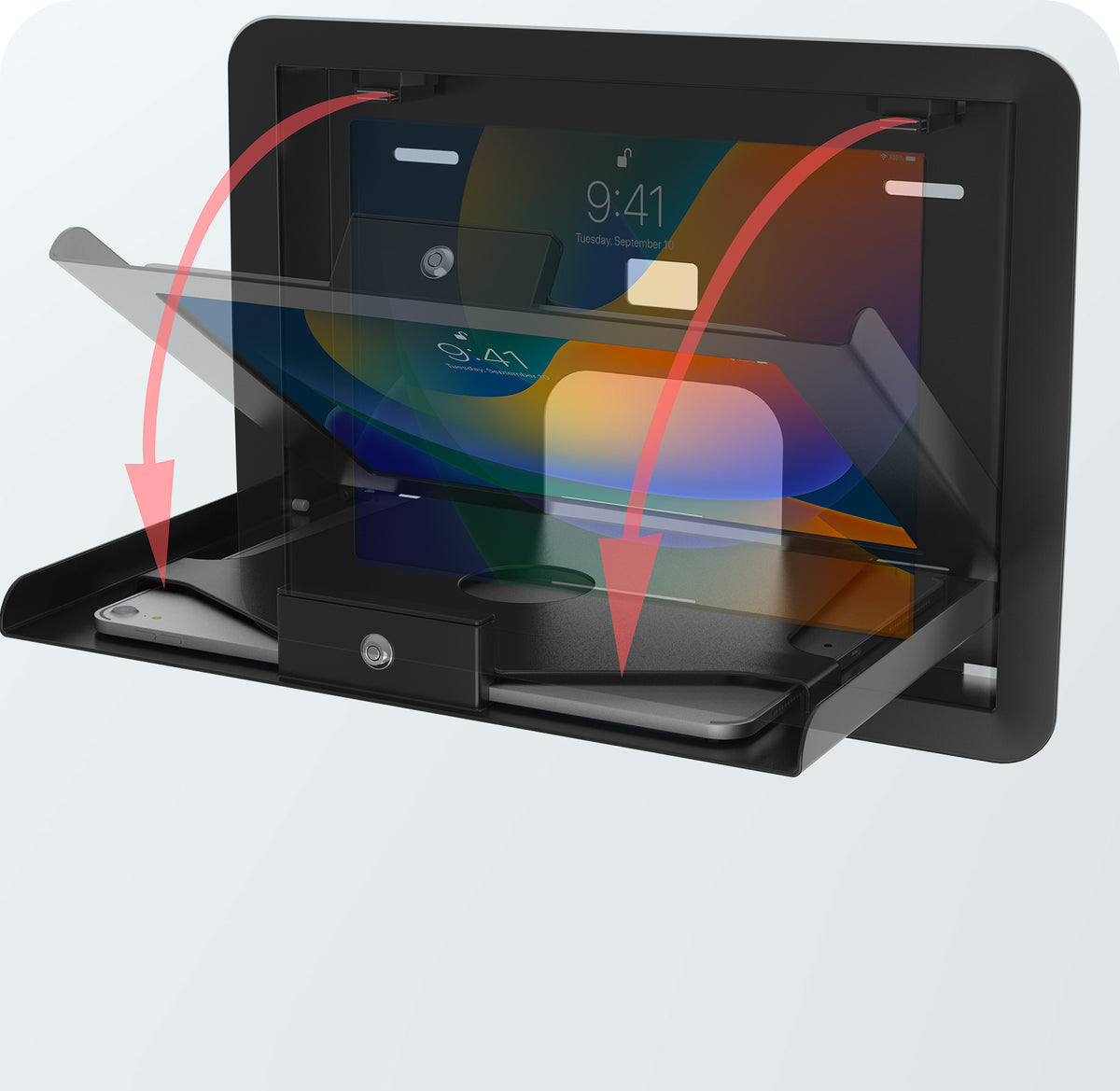 Universal Flush-to-Wall Mount & Secure Locking Enclosure