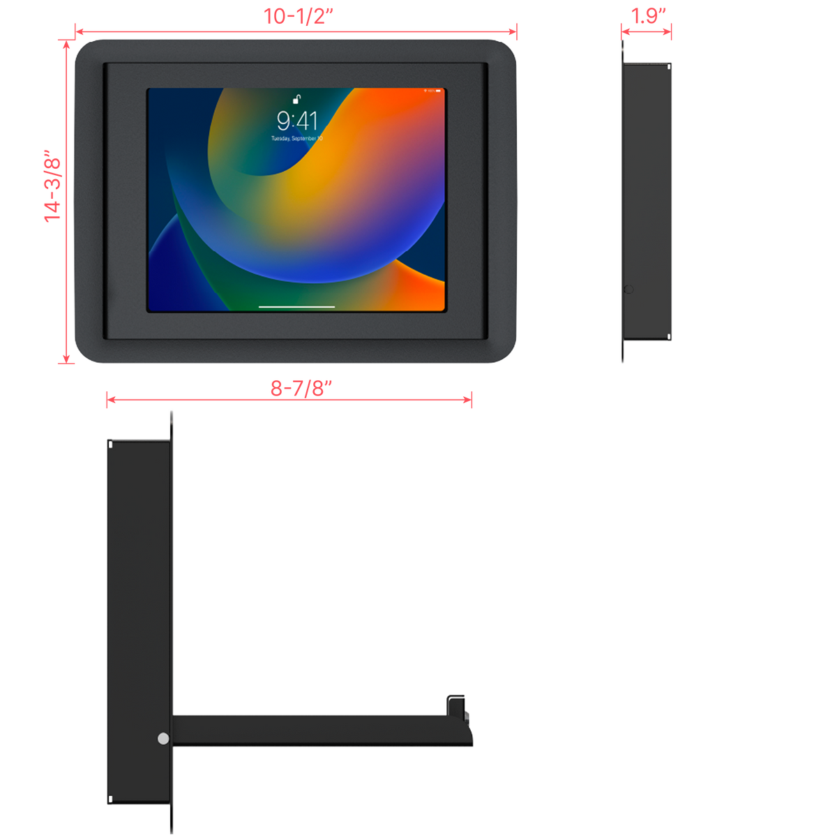 Universal Flush-to-Wall Mount & Secure Locking Enclosure