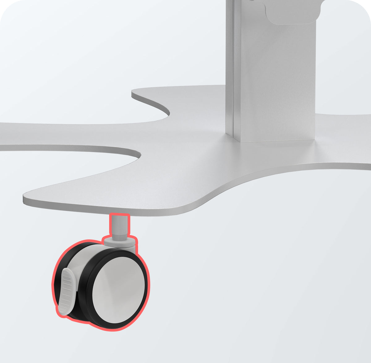 Medical Floor Stand with Enclosure