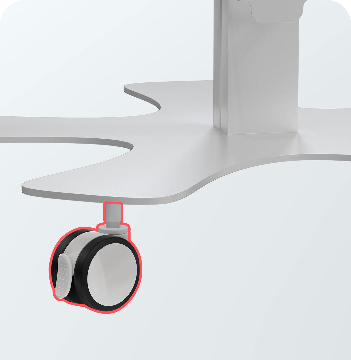 Medical Floor Stand with VESA Plate