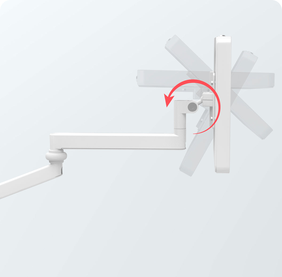 Anti-Microbial Medical VESA Arm Wall Mount