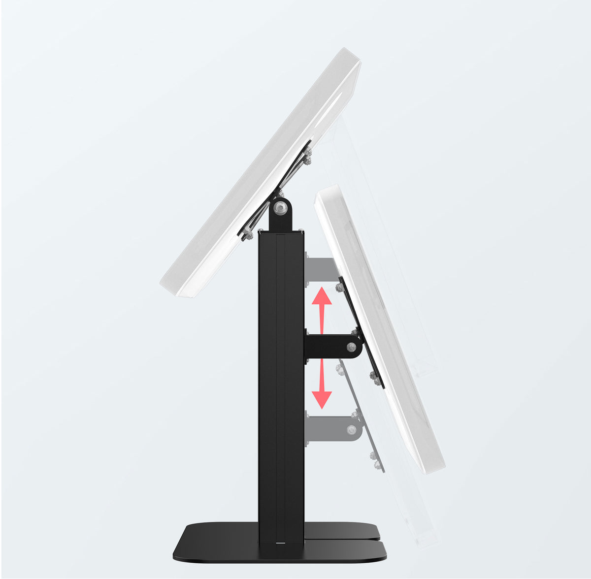Dual VESA Compatible Table Mount for POS (Black)