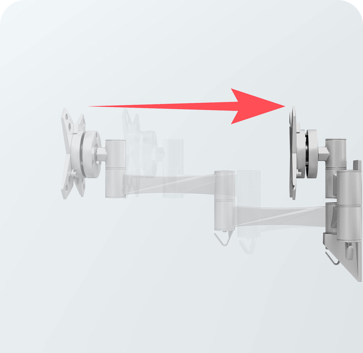 VESA Wall Mount Arm with Enclosure