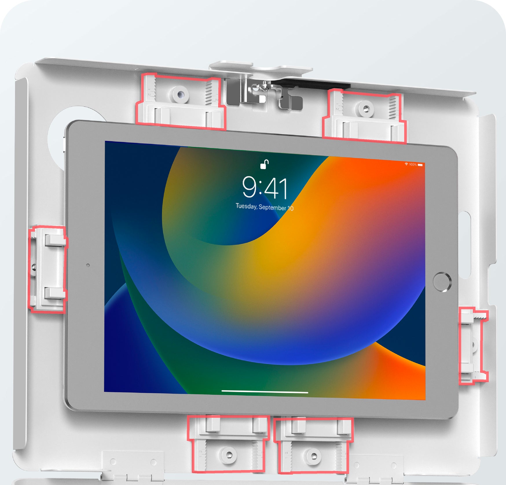 Internal Sliding Clips for Tablet Compatibility 