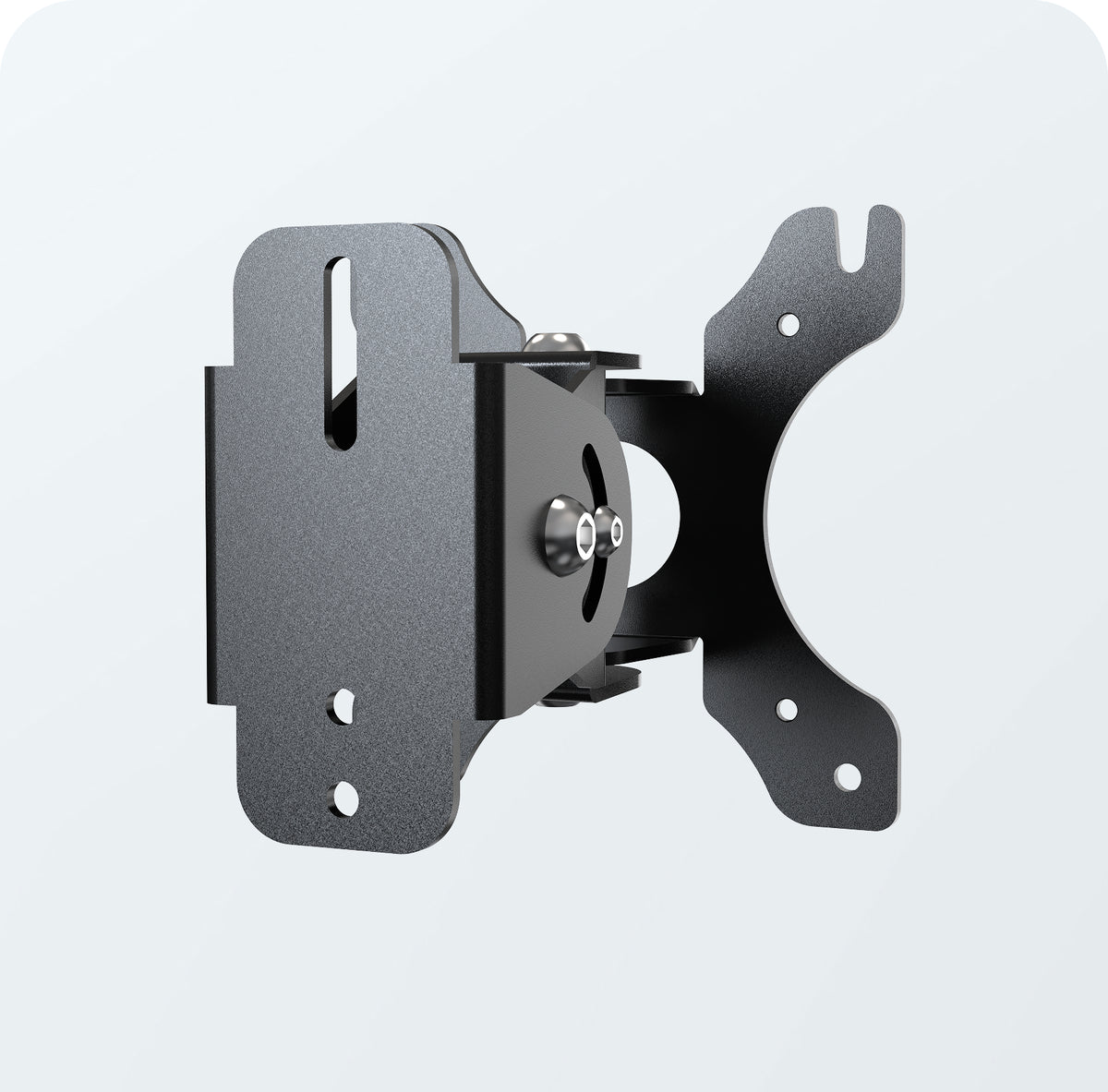 Articulating VESA Plate for Poles, Beams, and Corners