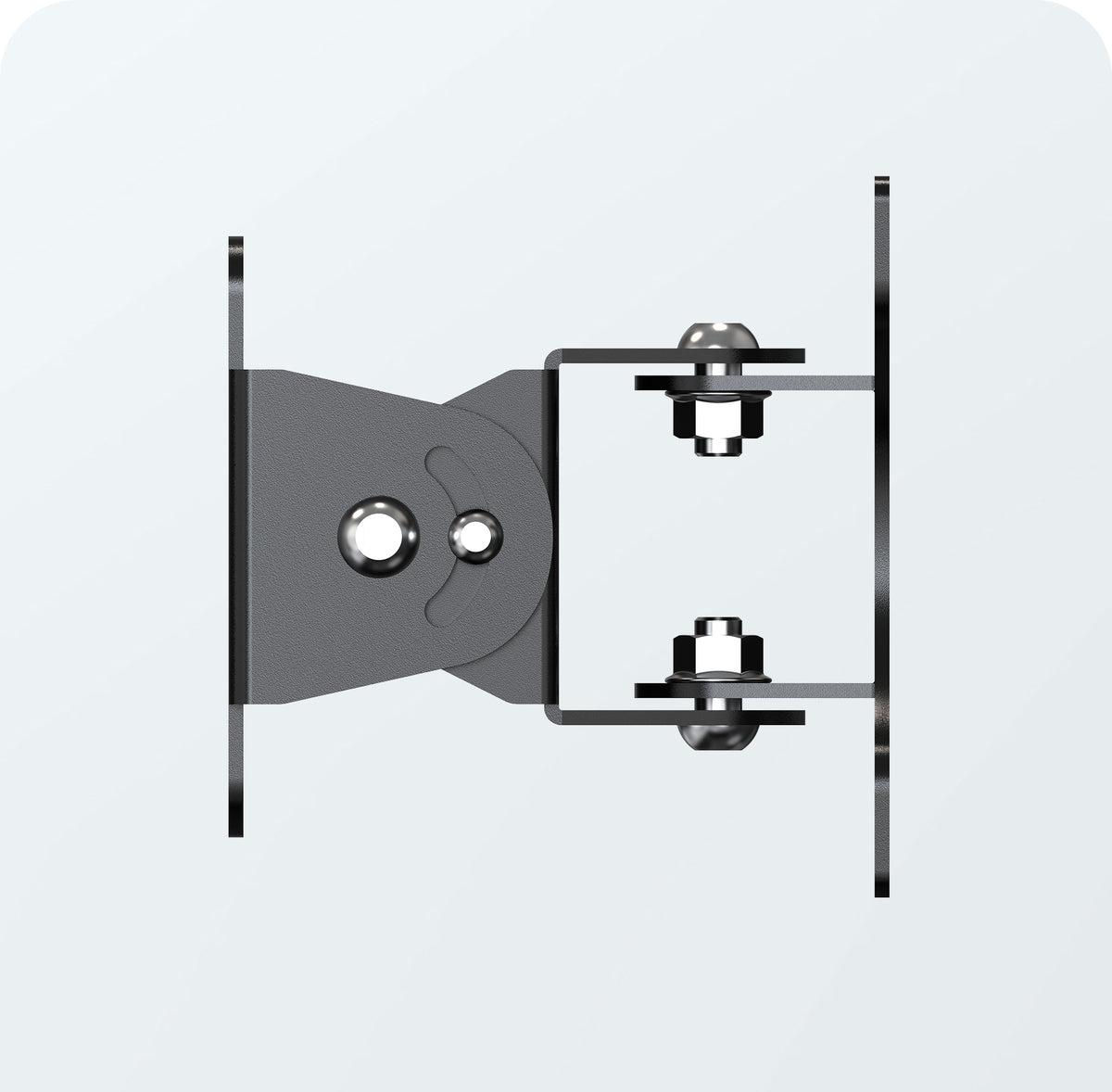 Articulating VESA Plate for Poles, Beams, and Corners