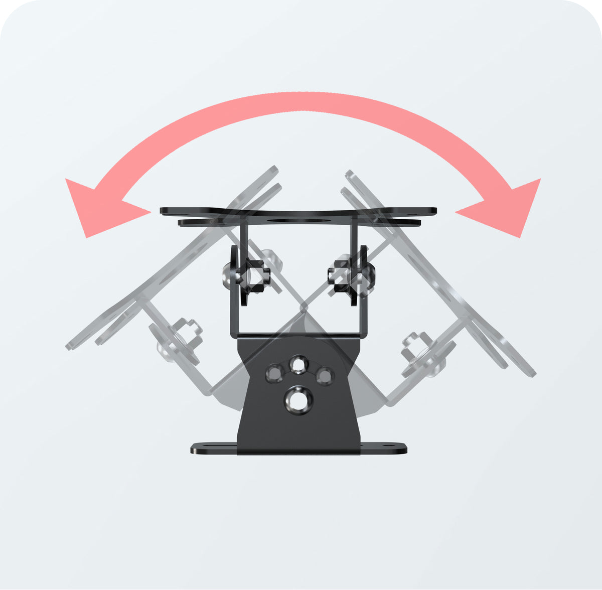 Articulating VESA Plate for Poles, Beams, and Corners