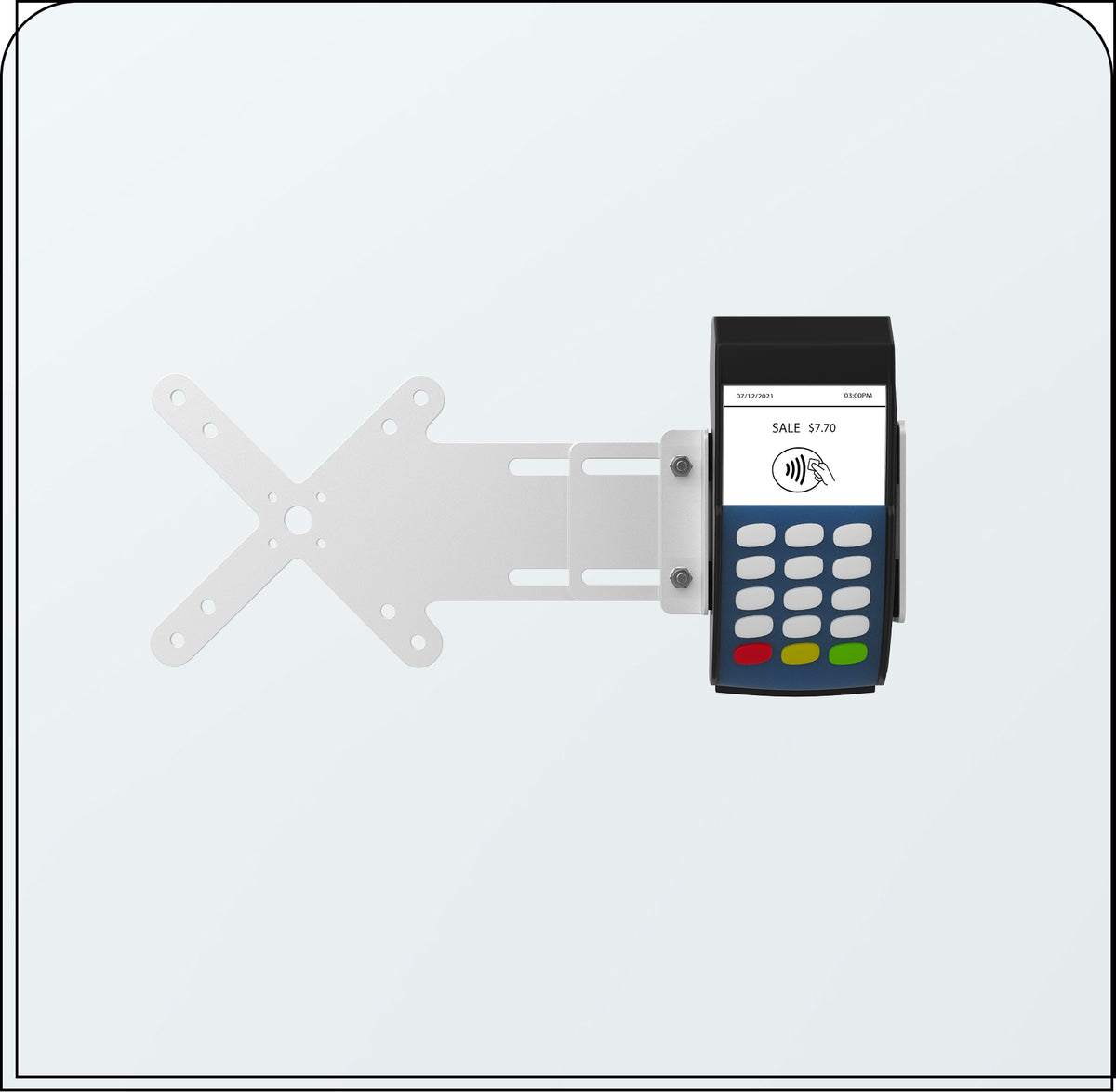 Adjustable Card Reader Holder w/ VESA Plate