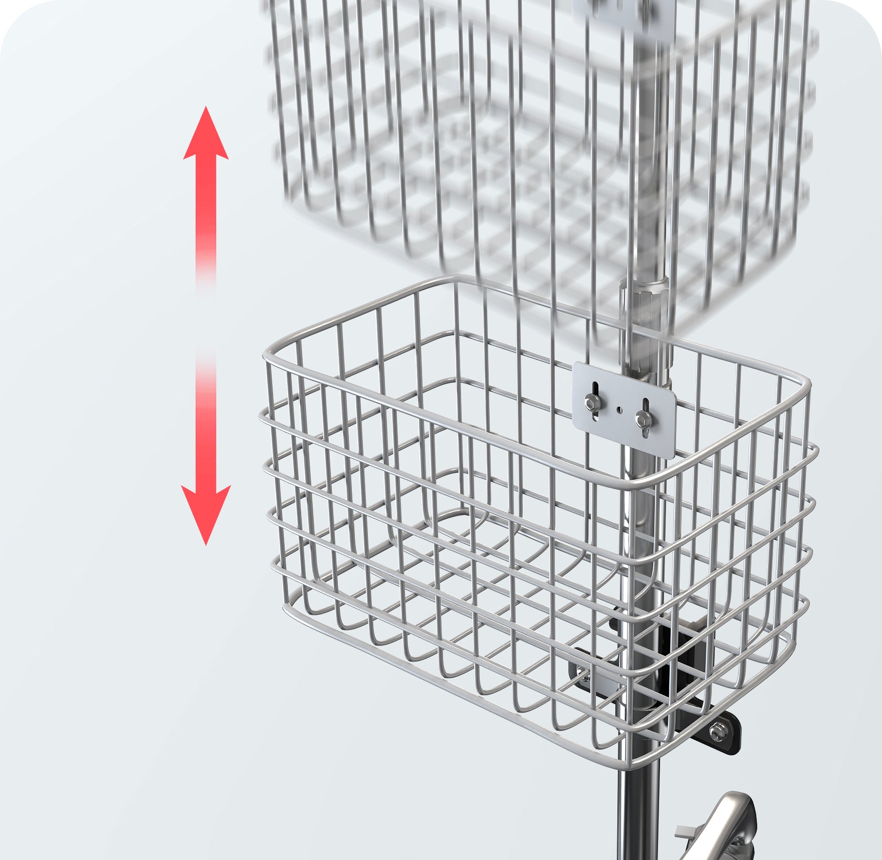 Height Adjustable Storage Basket