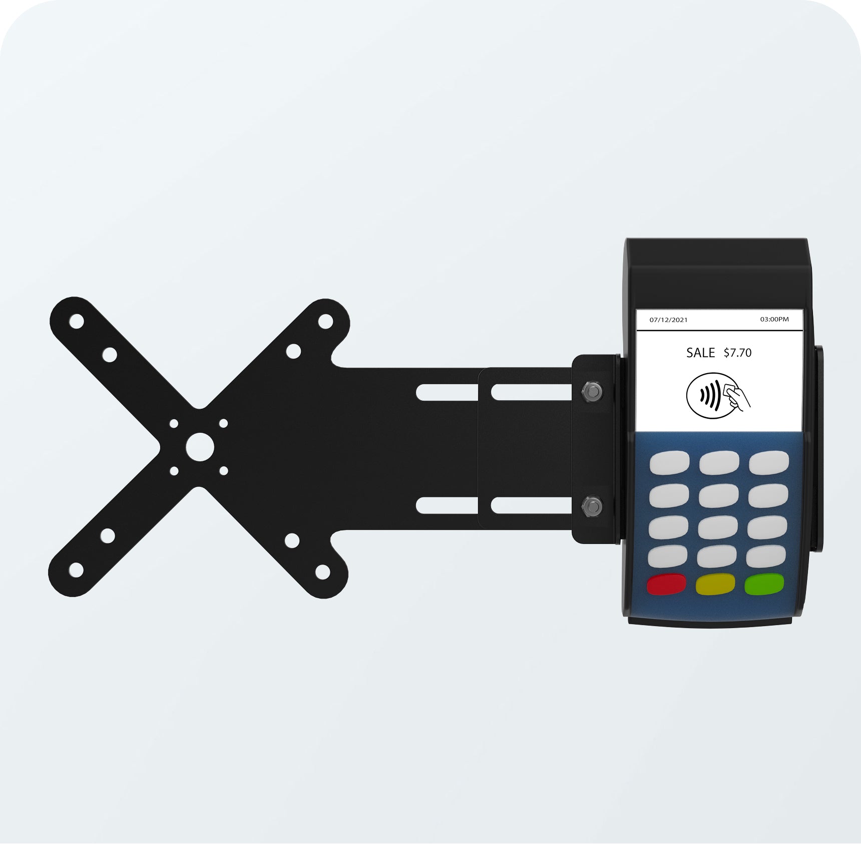 Adjustable Card Reader Holder w/ VESA Plate - CTA DIGITAL