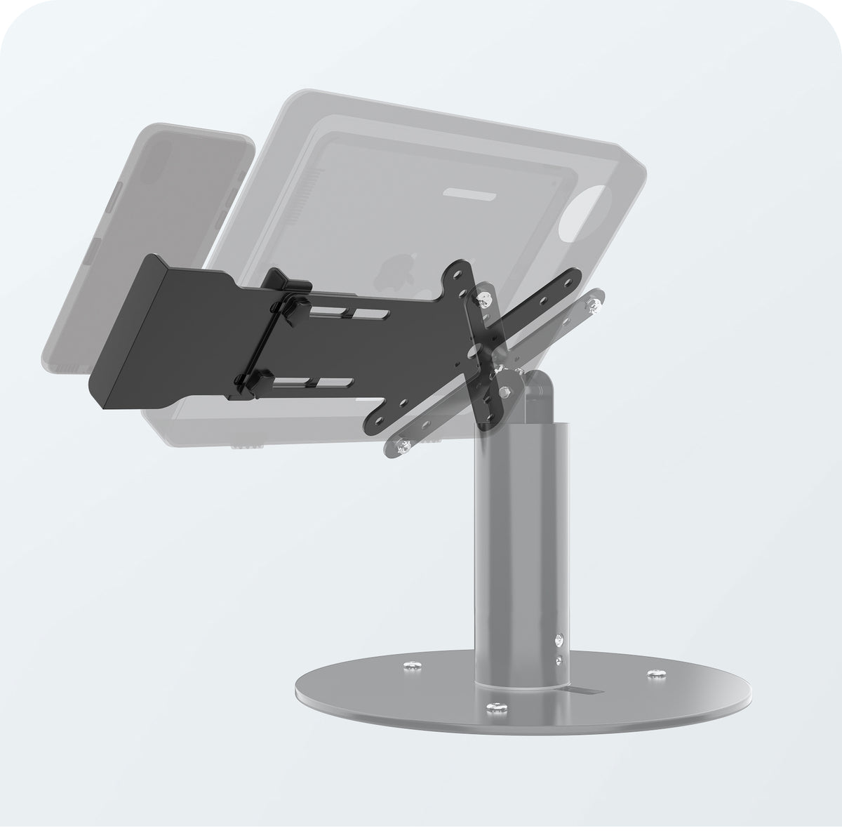 Adjustable Card Reader Holder w/ VESA Plate