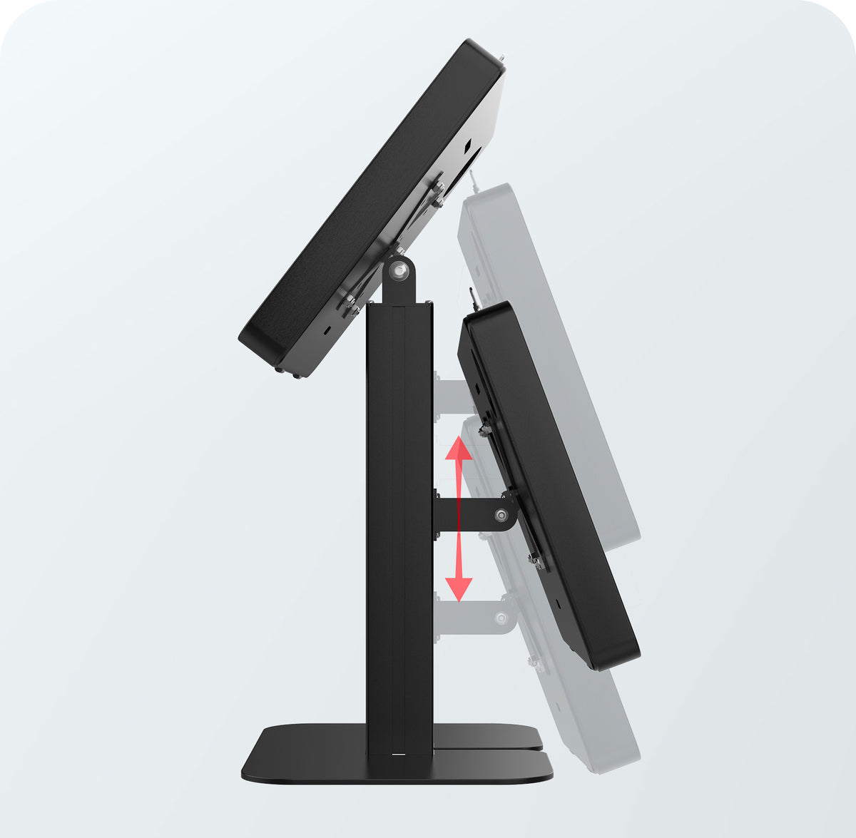 Adjustable Table Mount with 2 Security Enclosures