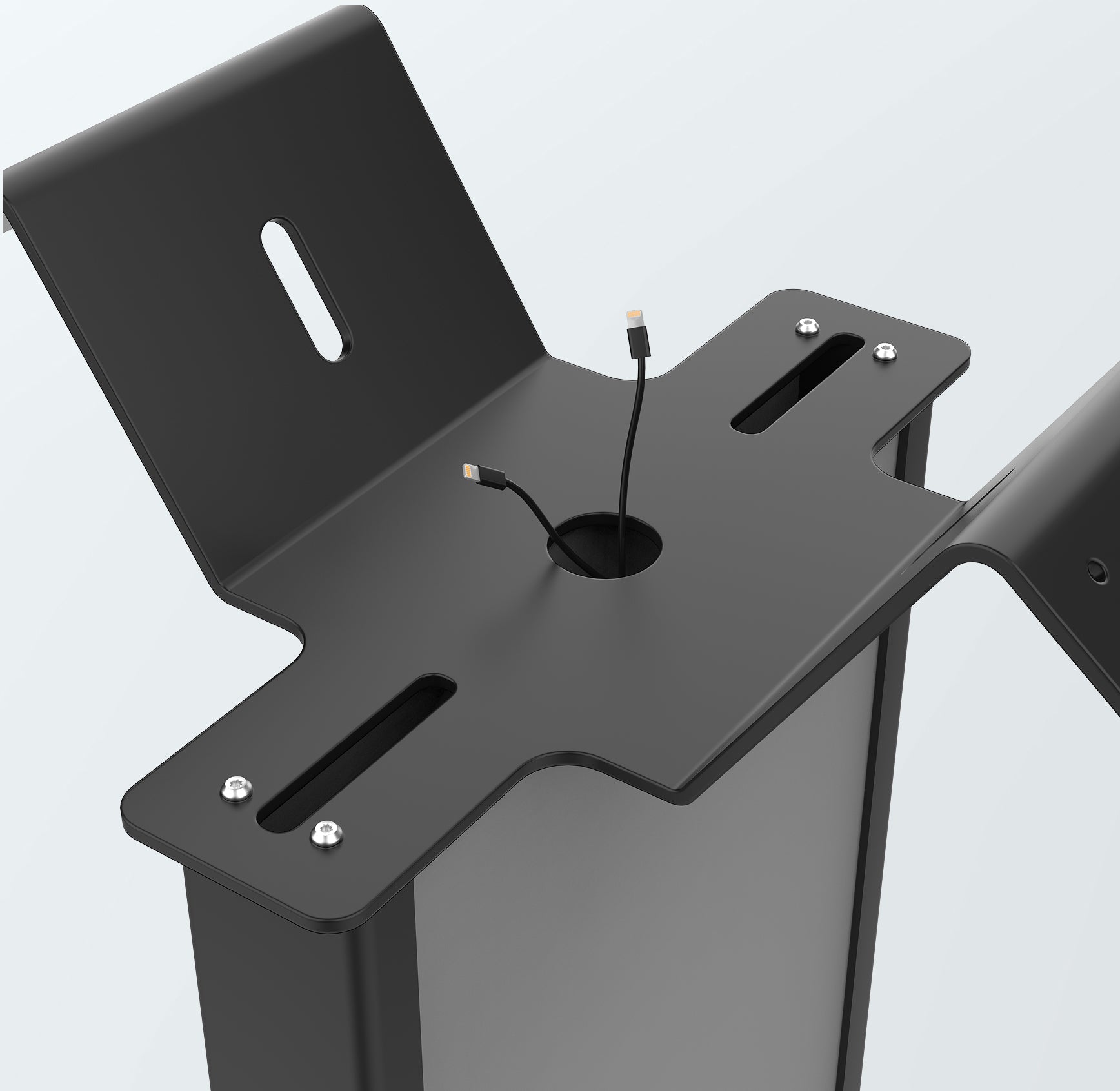 Cable Routing Through
Enclosure Stand
