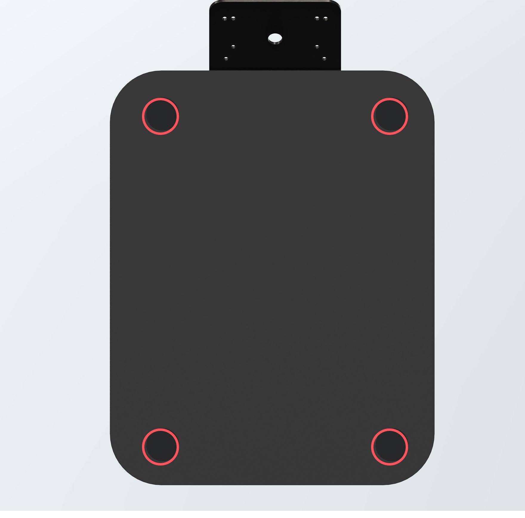 Scratch Protected Padding on 
Weighted Base