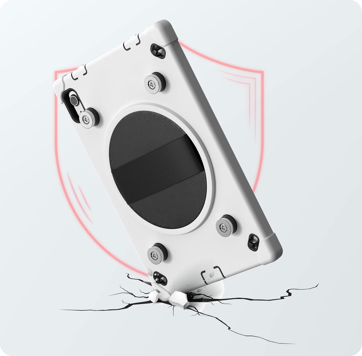 Magnetic Splash-Proof Case with Metal Mounting Plates