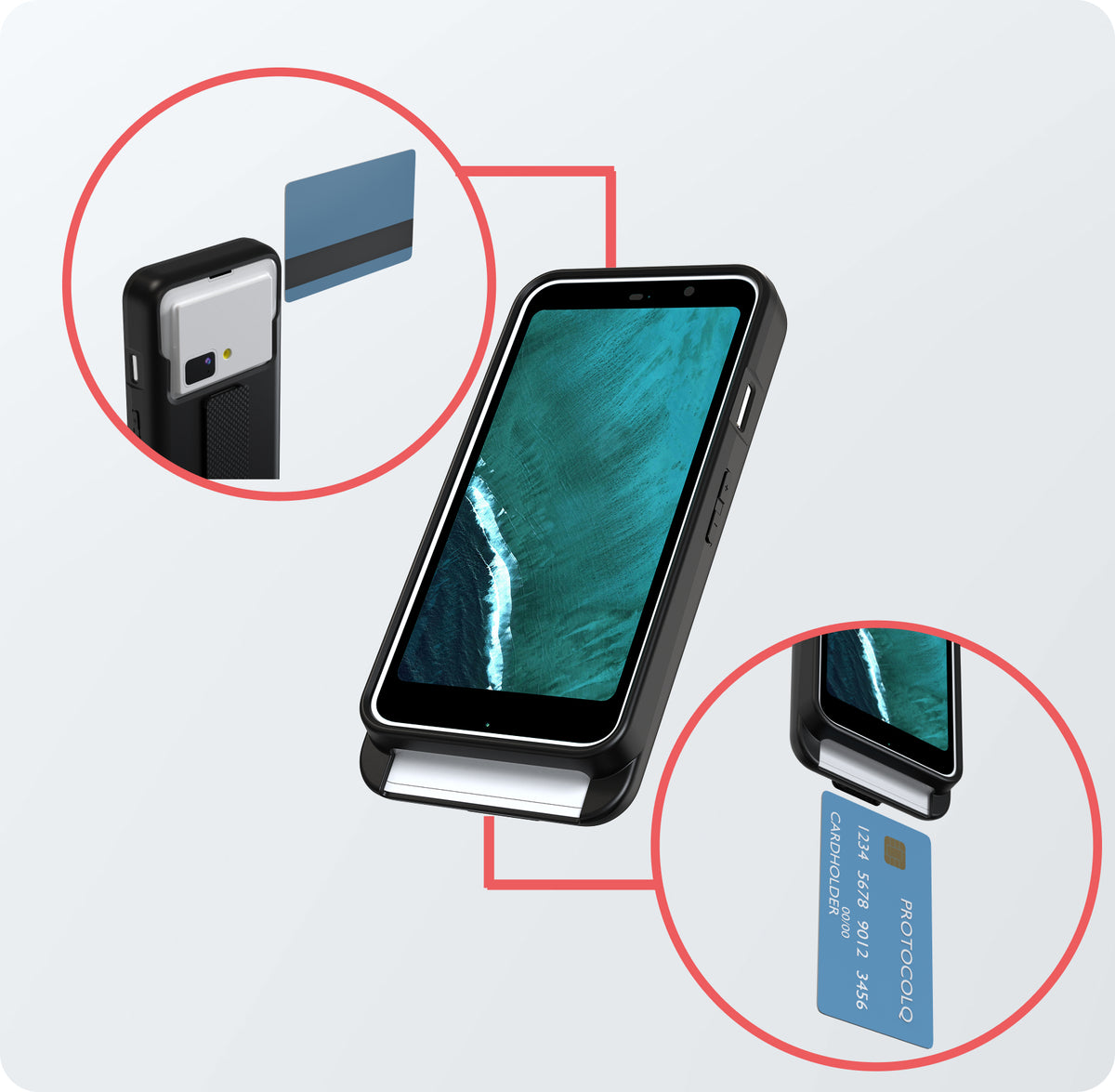 Protective Case with Adjustable Hand Strap for Stripe S710 POS Device