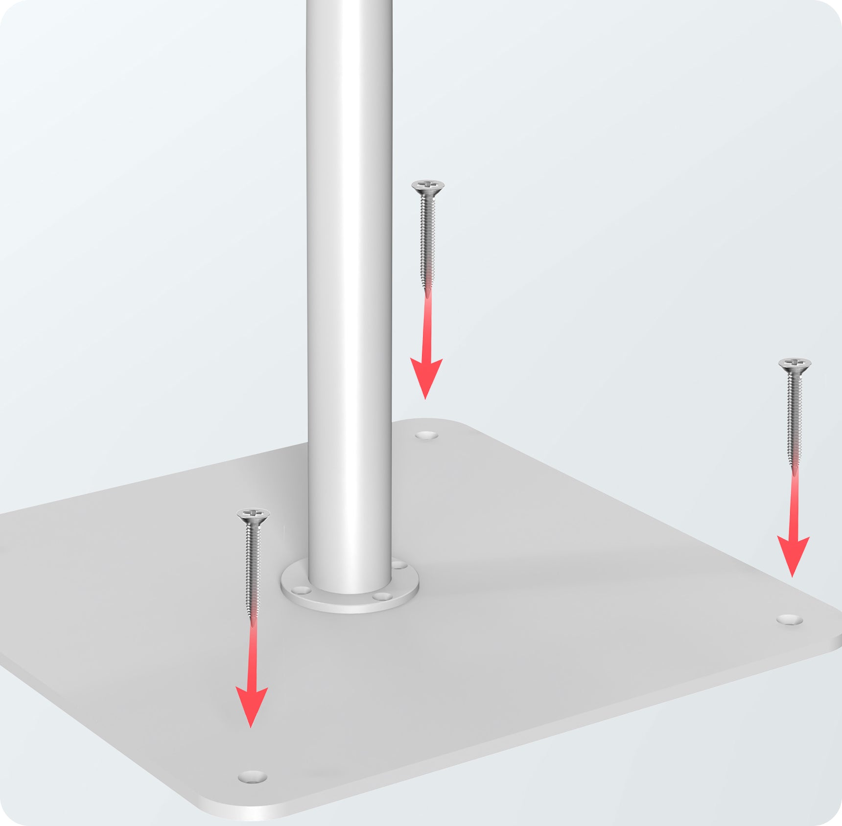 Mounting Holes in Base for Drilled Setup Option