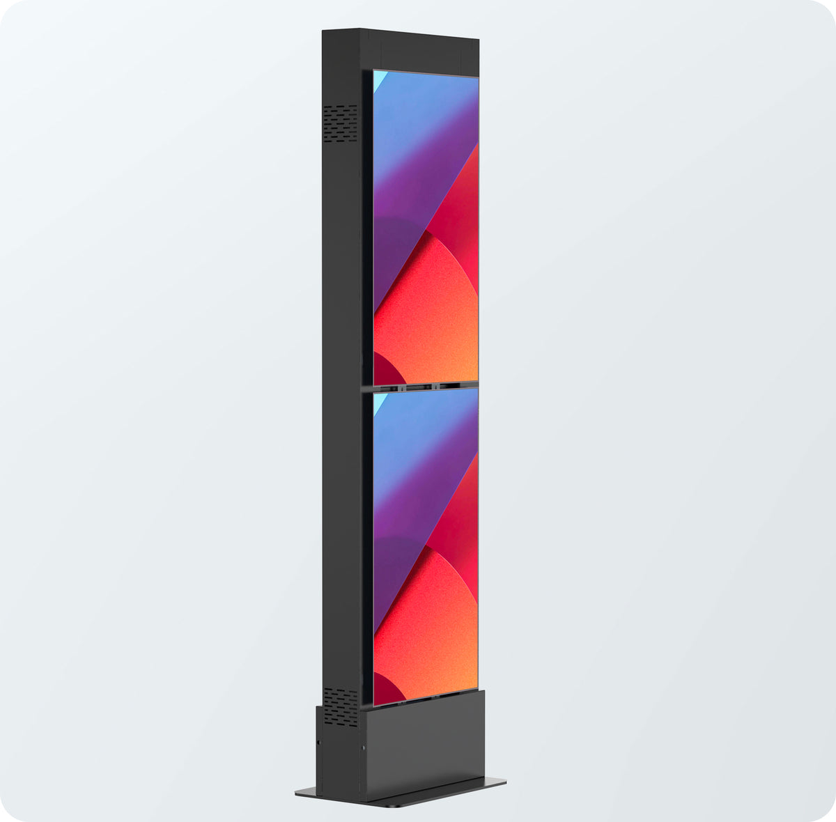 Free-standing Modular Mount Four Display Kiosk