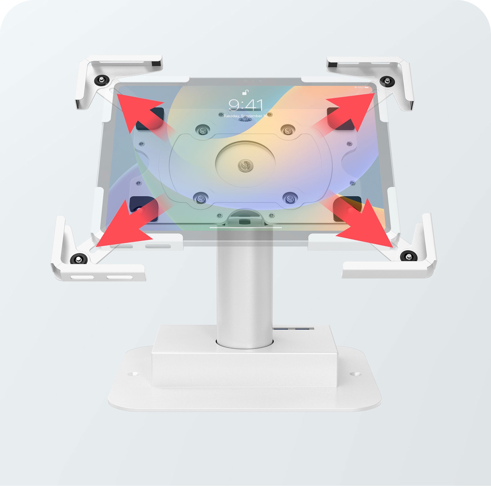Extendable Corner Arms for Enclosure
for Compatibility