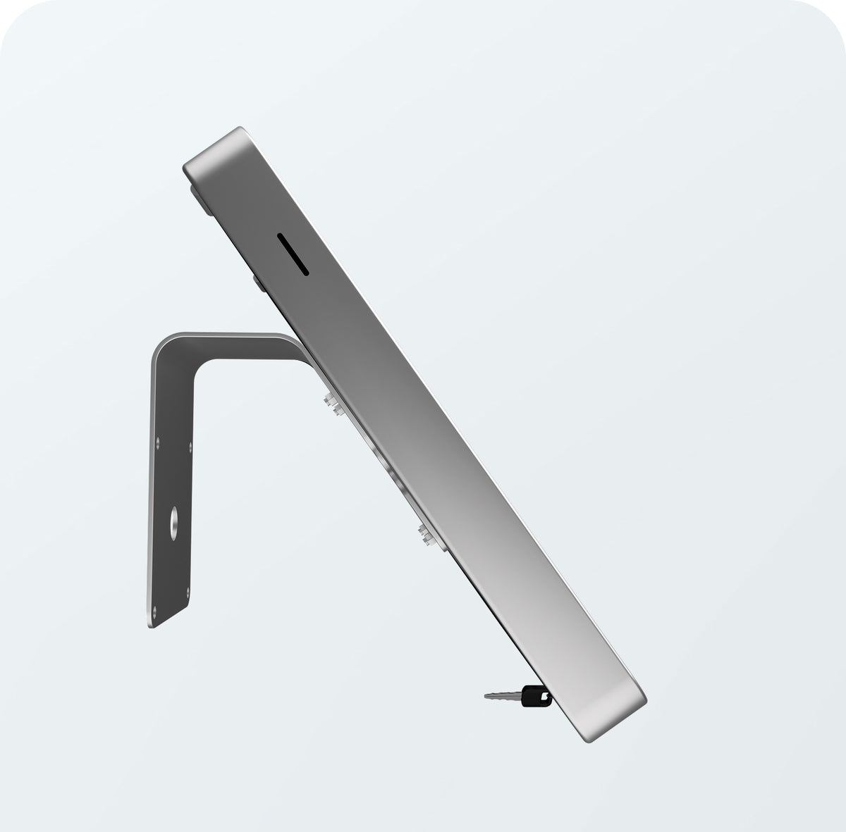 Curved Stand & Wall Mount with Enclosures (Silver)