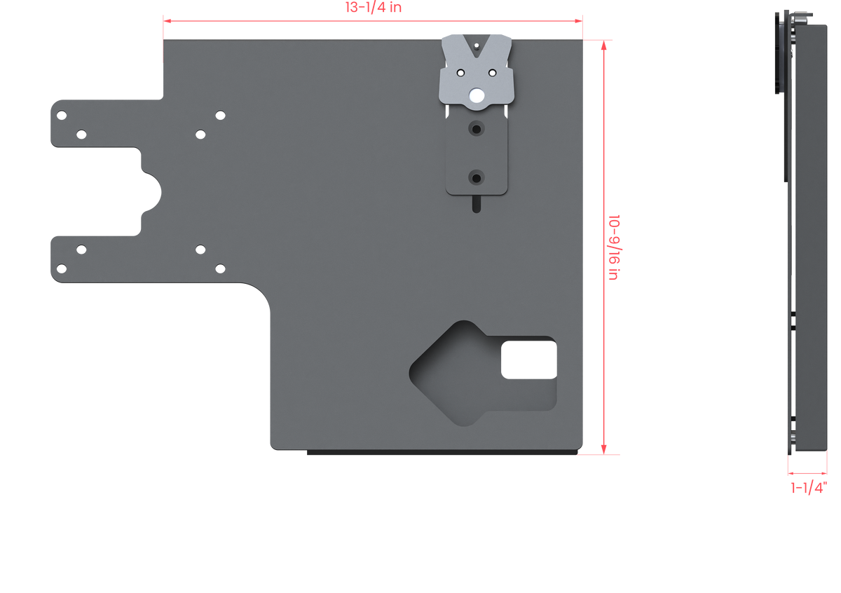 Add-On VESA-Compatible Mounting Bracket for Ingenico Universal Payment Mount Devices and Storm ADA Device
