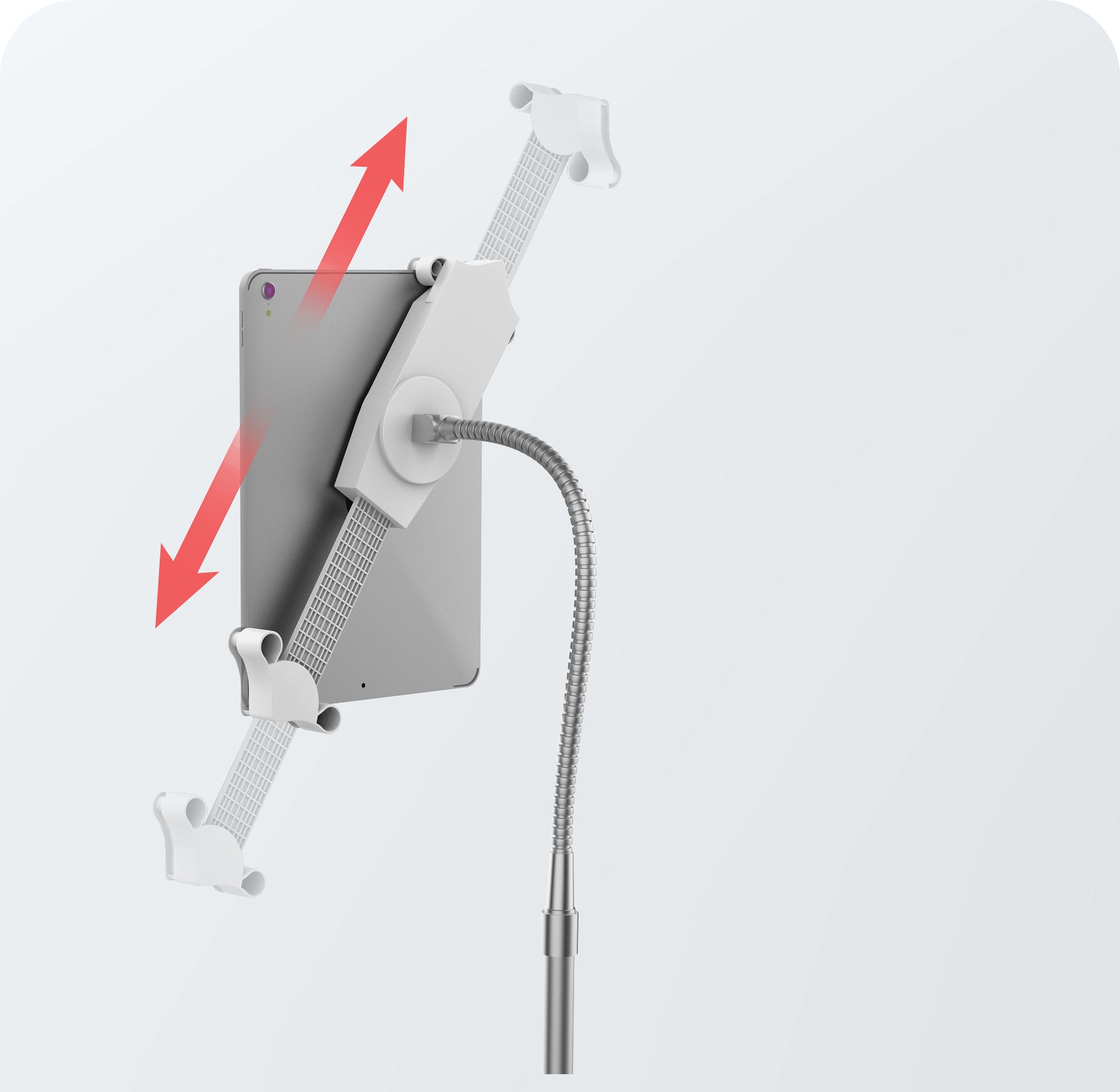 Holder Versatility to Accommodate
7"-13" Tablets