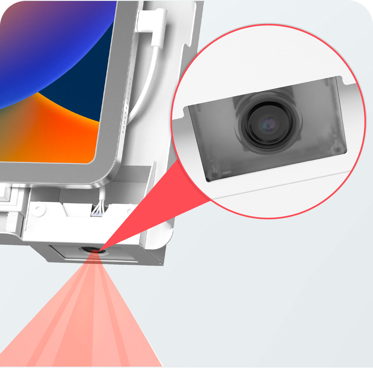 Wall Mount with Security Enclosure and Integrated Honeywell 2D Scanner