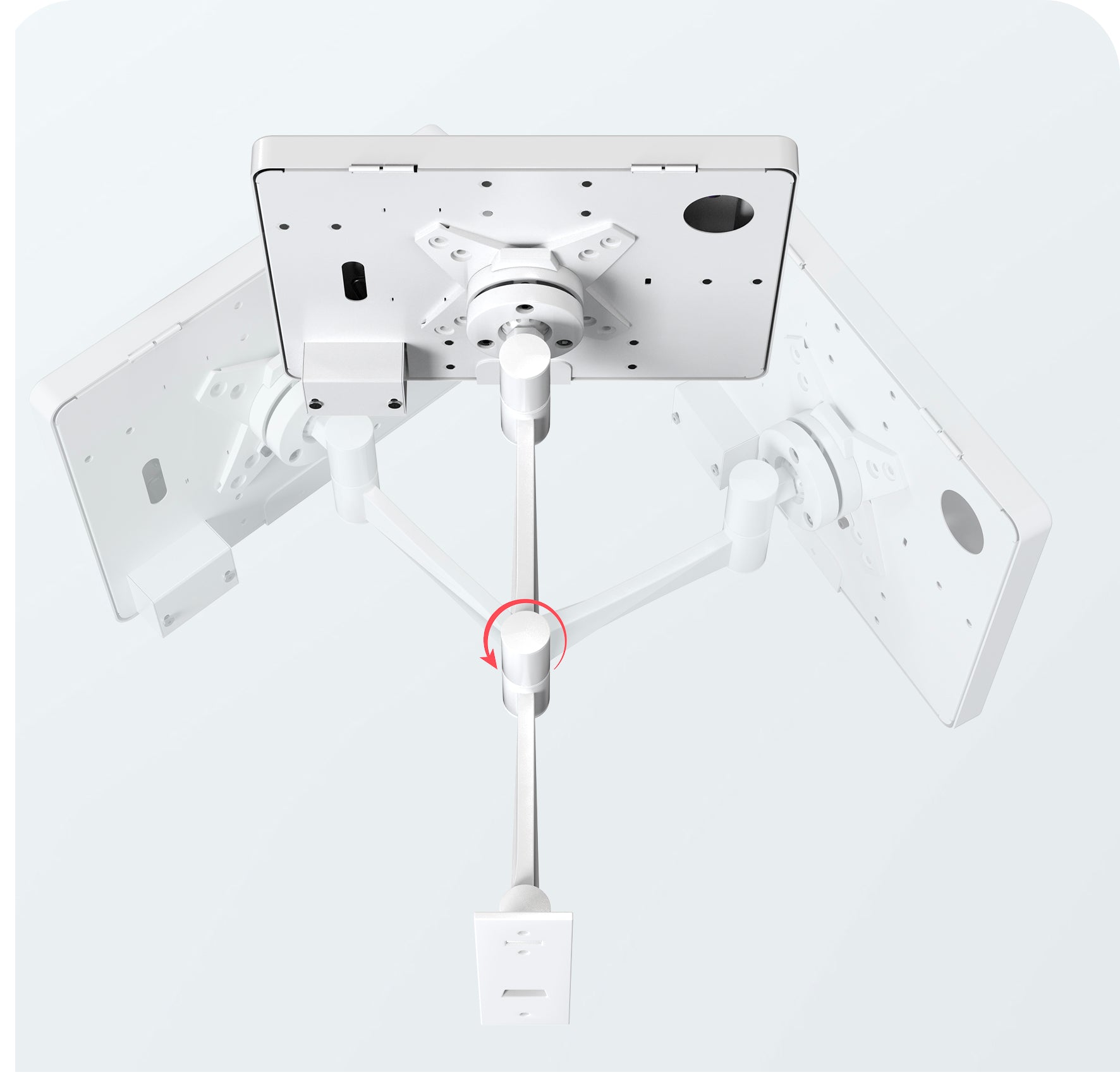 tilts and swivels to allow multiple viewing angles