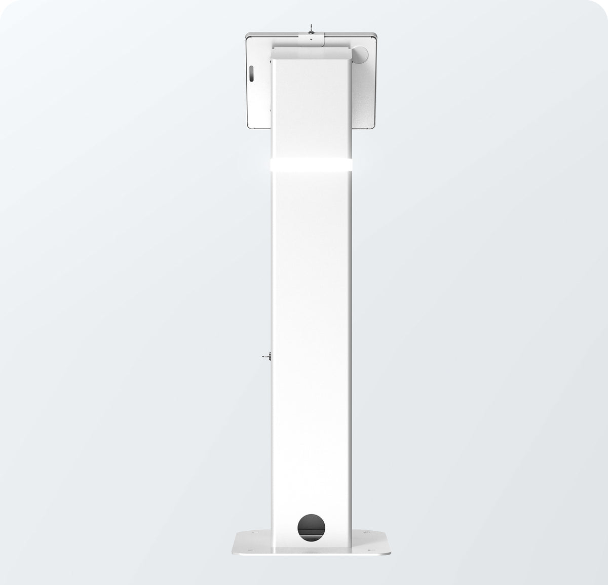 Interactive LED Kiosk Floor Stand with Printer Compartment