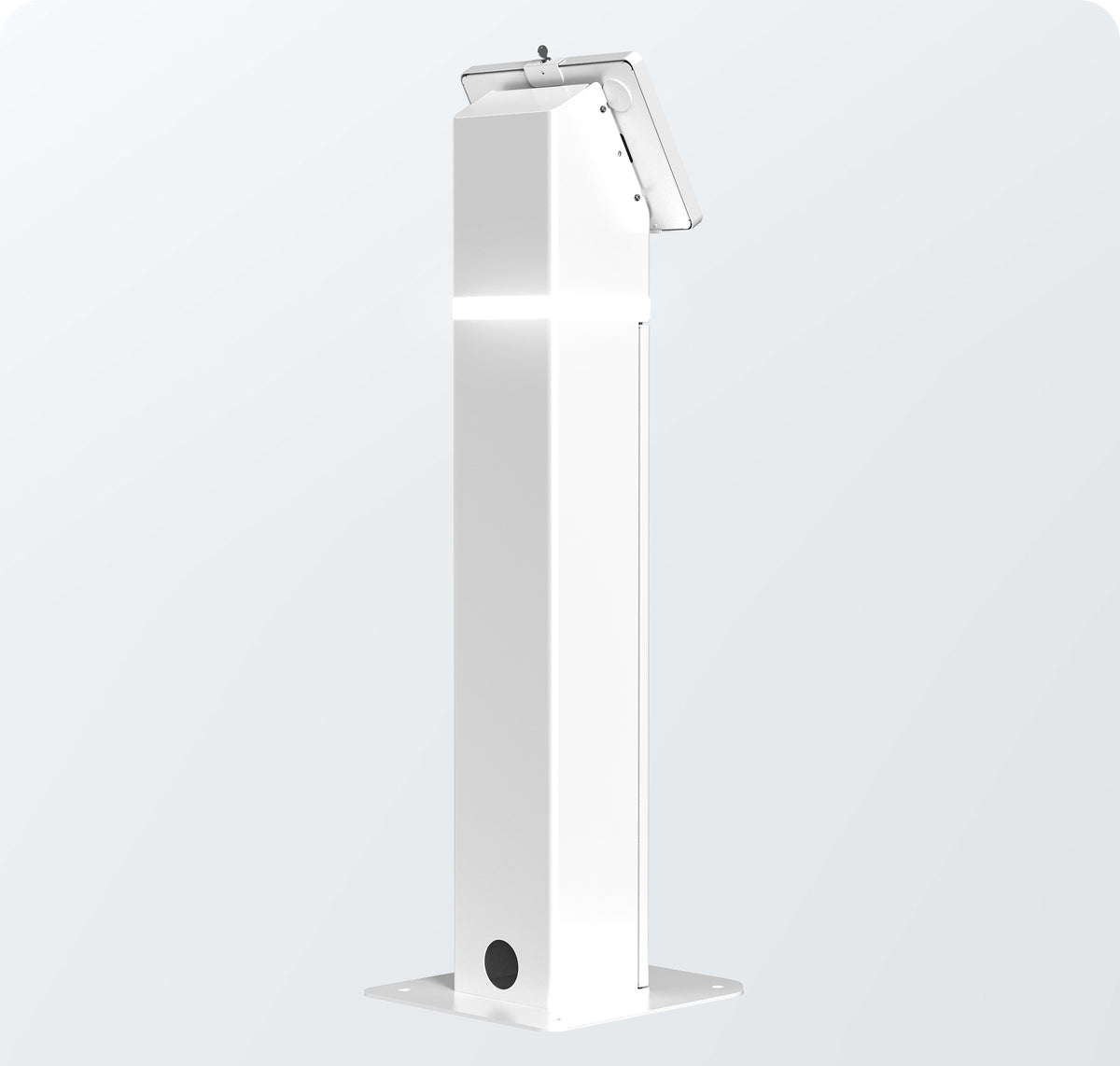 Interactive LED Kiosk Floor Stand with Printer Compartment