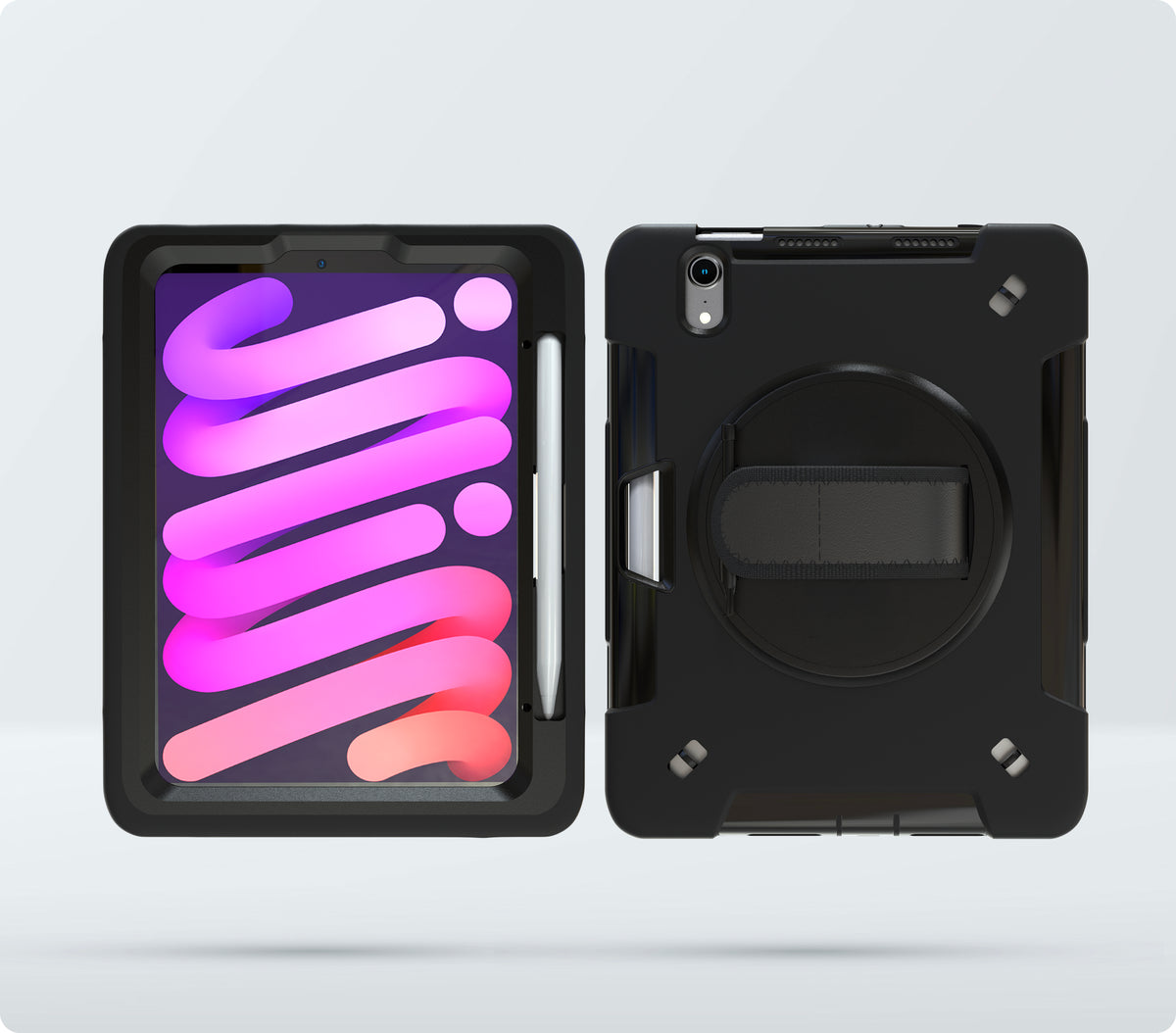 Protective Case with Hand Strap Grip <br> and Pen Slot for iPad Mini 6
