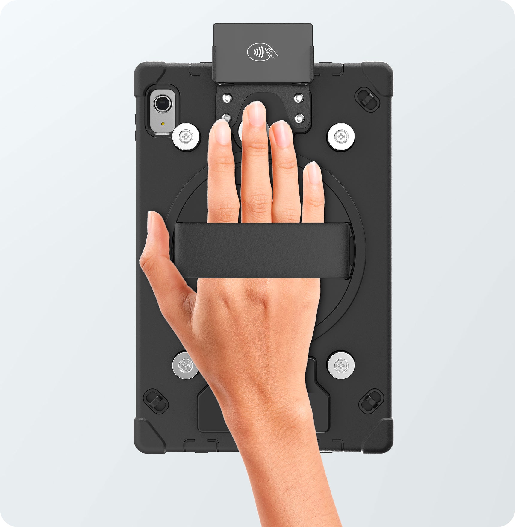 Built-In Elastic Hand Strap