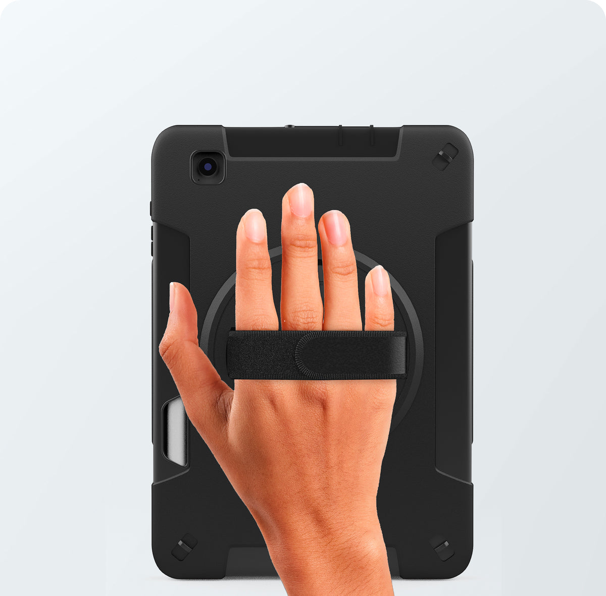 Protective Case with Hand Strap Grip & Pen Slot for Samsung S6 Lite