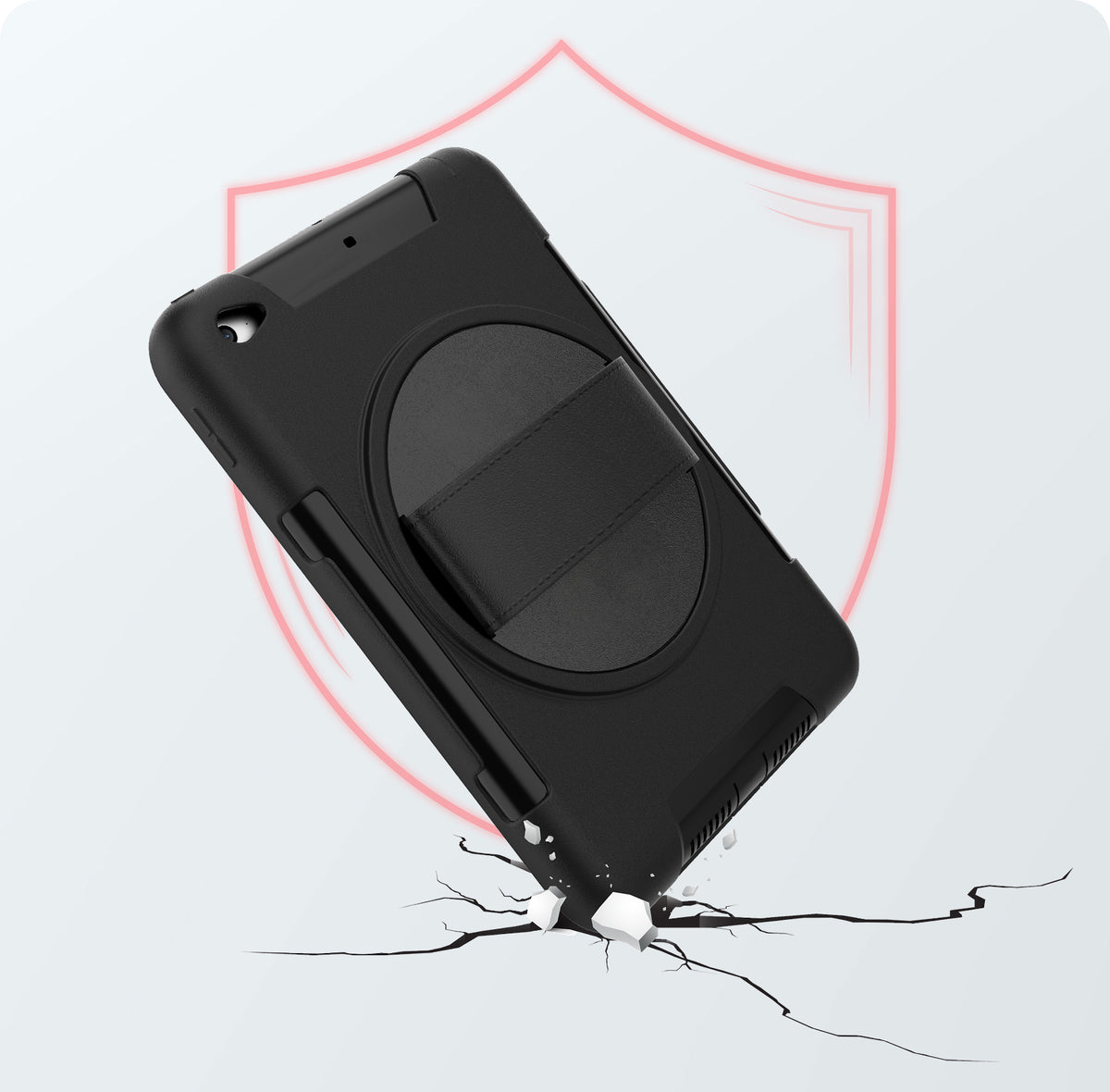 Protective Case with Hand Strap Grip for iPad Mini