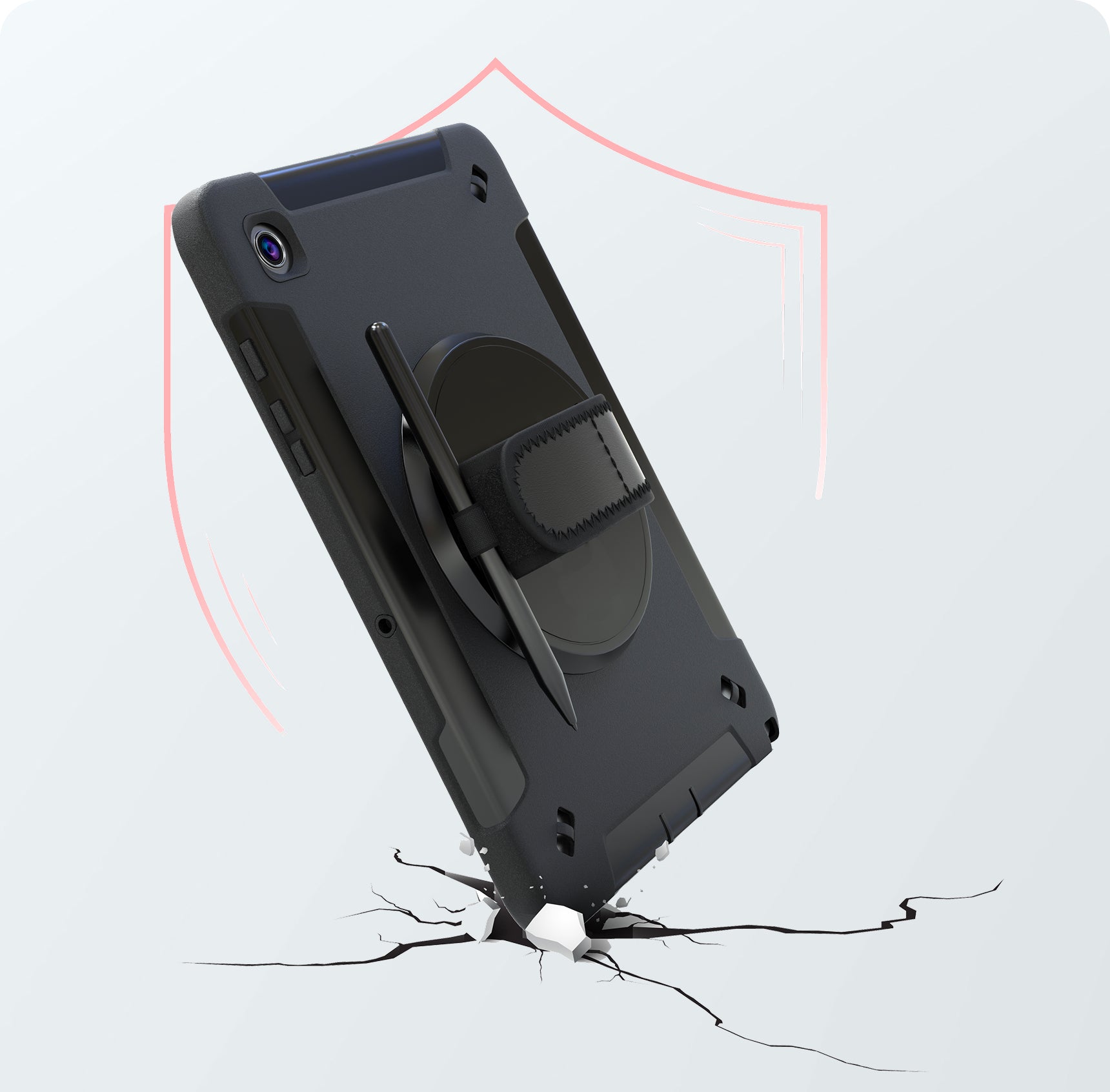 Heavy-Duty Hard Shell Provides  Superior Impact Protection