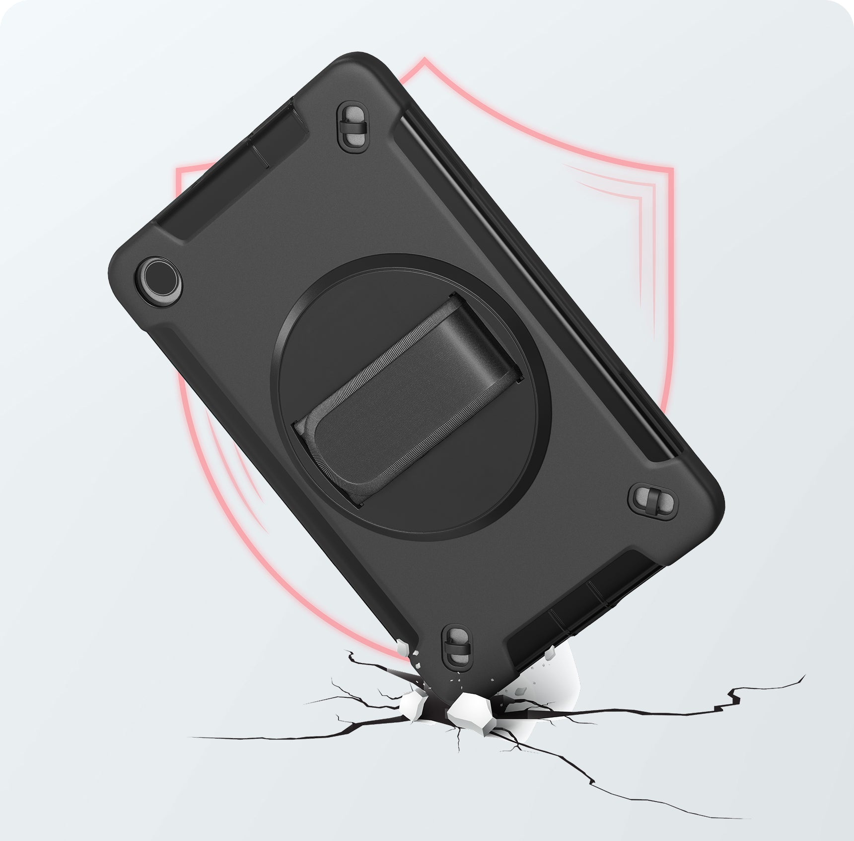 Heavy-Duty Hard Shell Provides  Superior Impact Protection