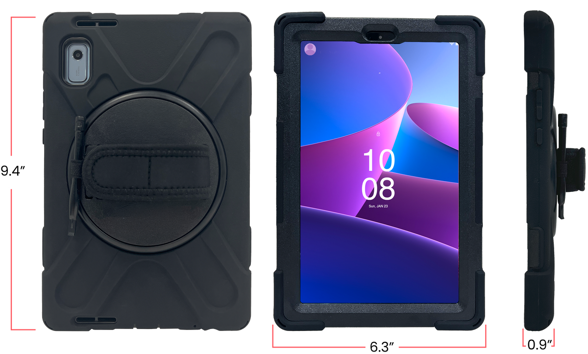 Protective Case with Hand Strap Grip for Lenovo M9 Tablet