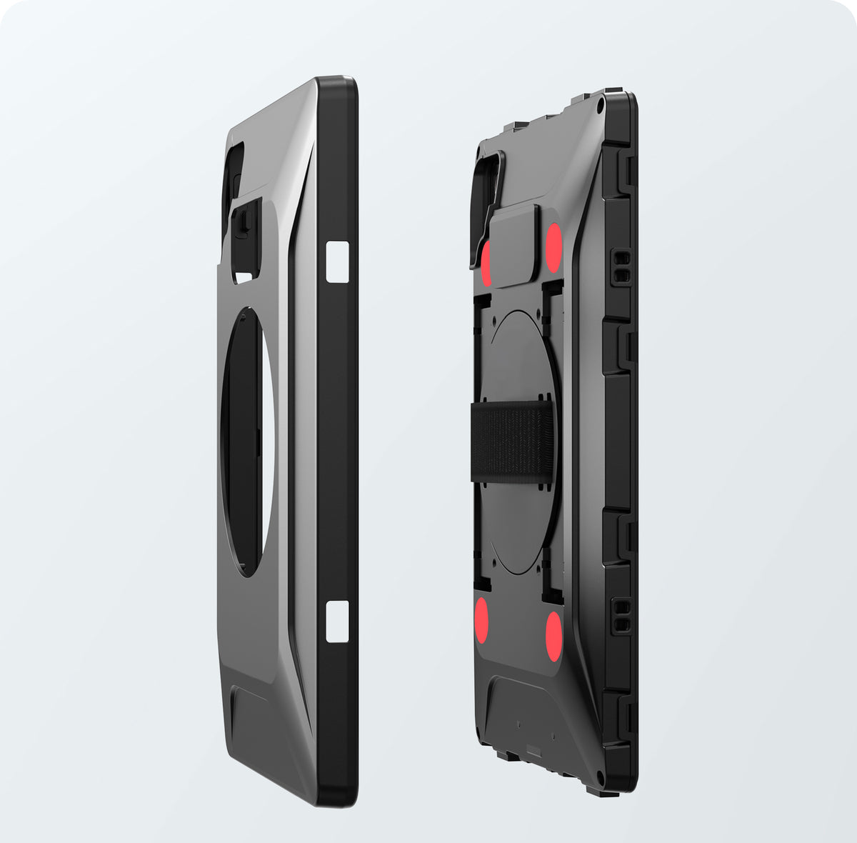 VersaGuard Magnetic Protective Tablet Case with USB-C Charging and Hand Strap
