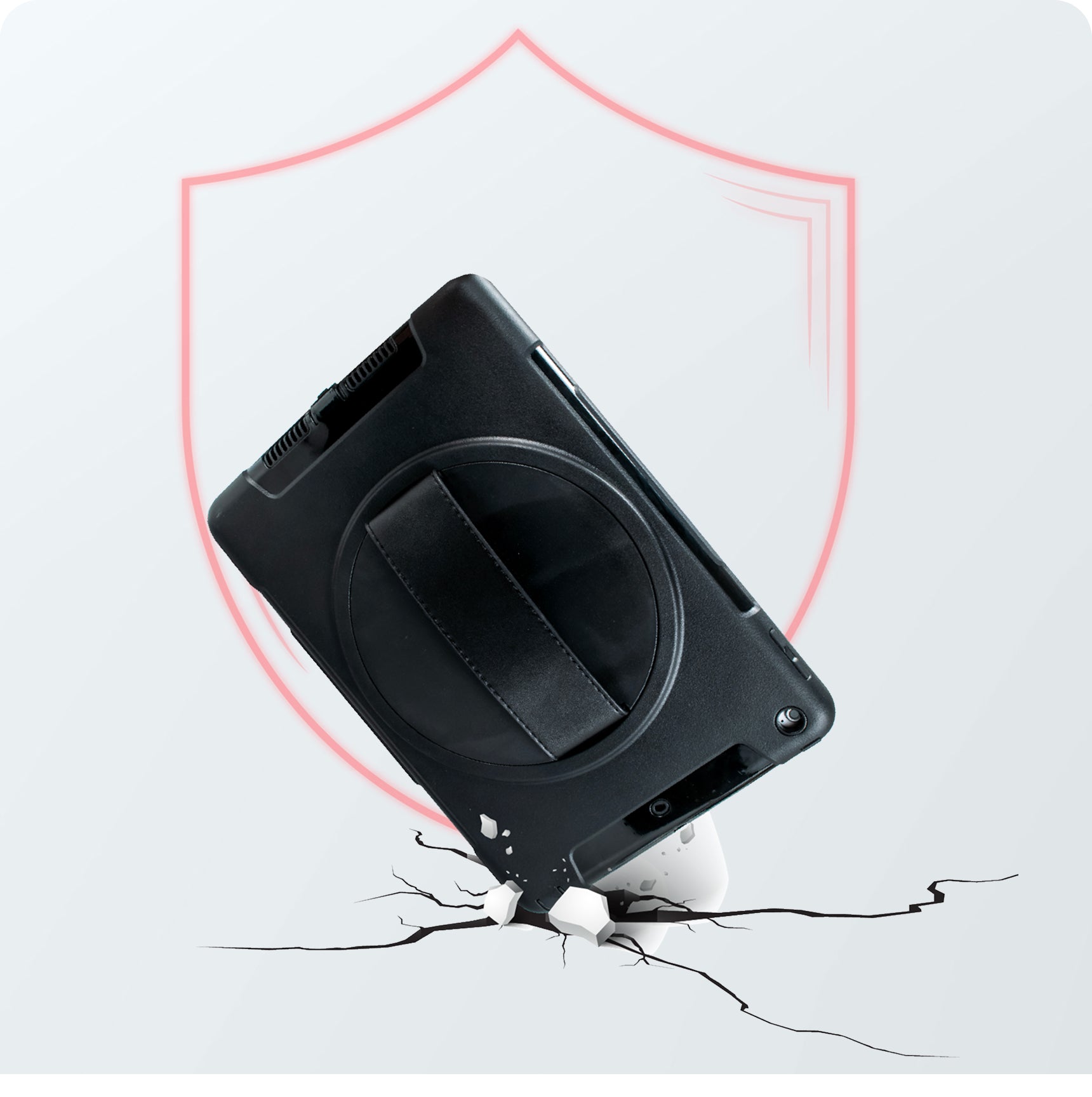 Heavy-Duty Hard Shell Provides  Superior Impact Protection