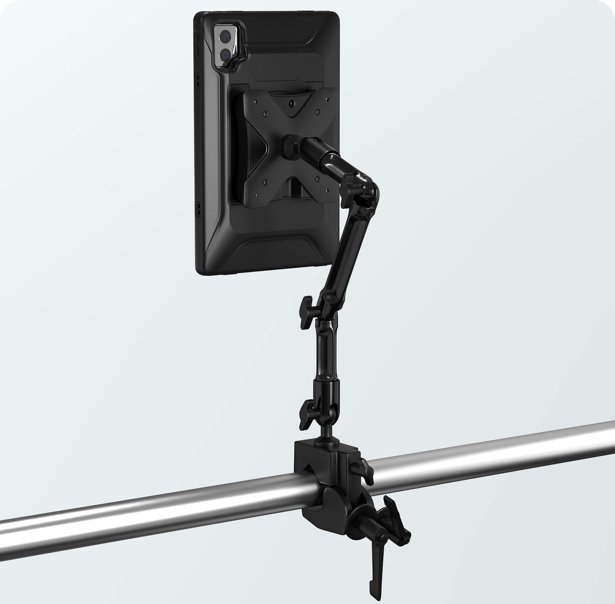 VersaGuard Twist Lock Protective Case and Dock with Flex Desk Clamp Mount <br> for iPad 10/A16