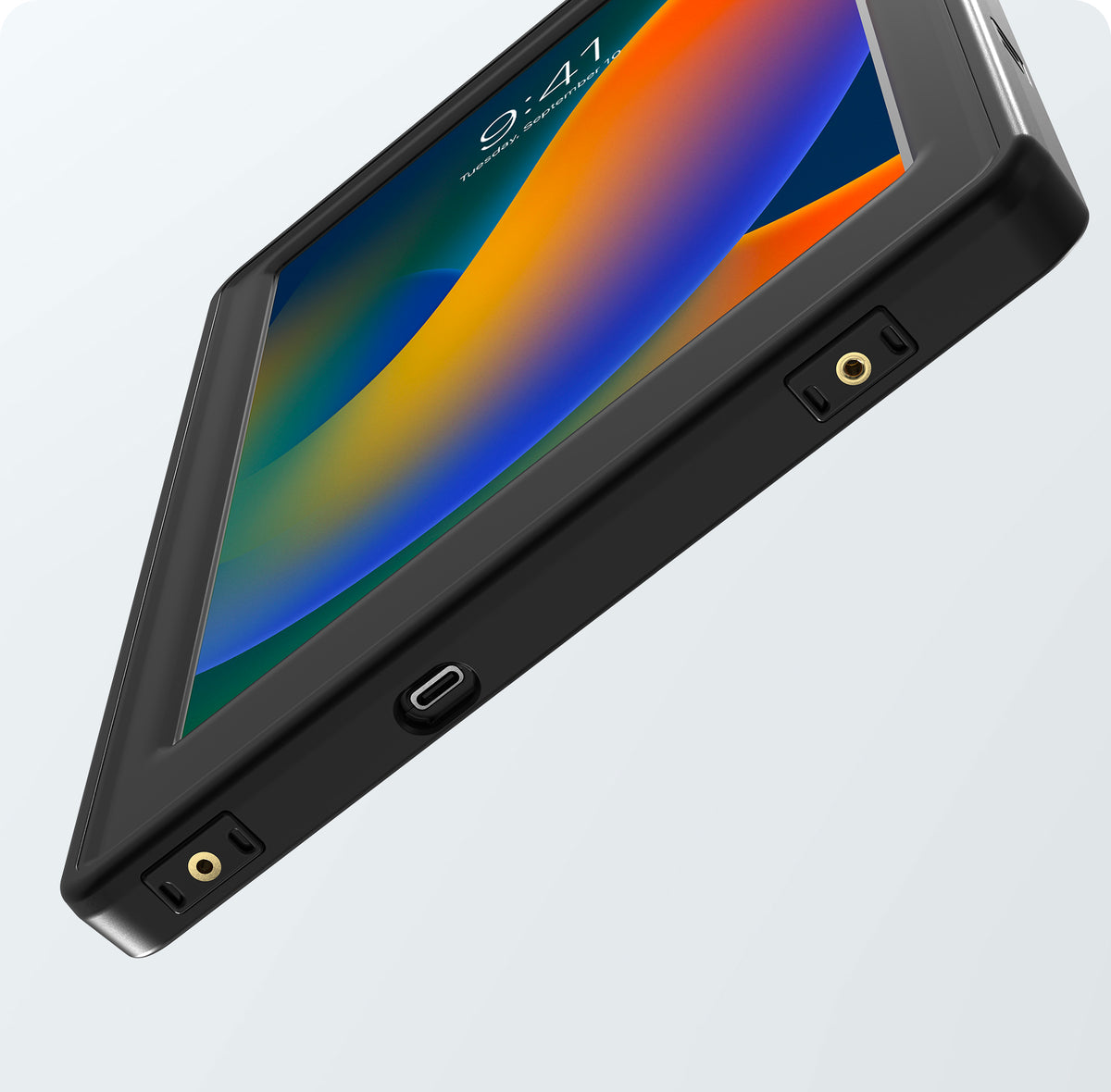 VersaGuard Twist Lock Protective Case and Dock with Flex Desk Clamp Mount <br> for iPad 10/A16